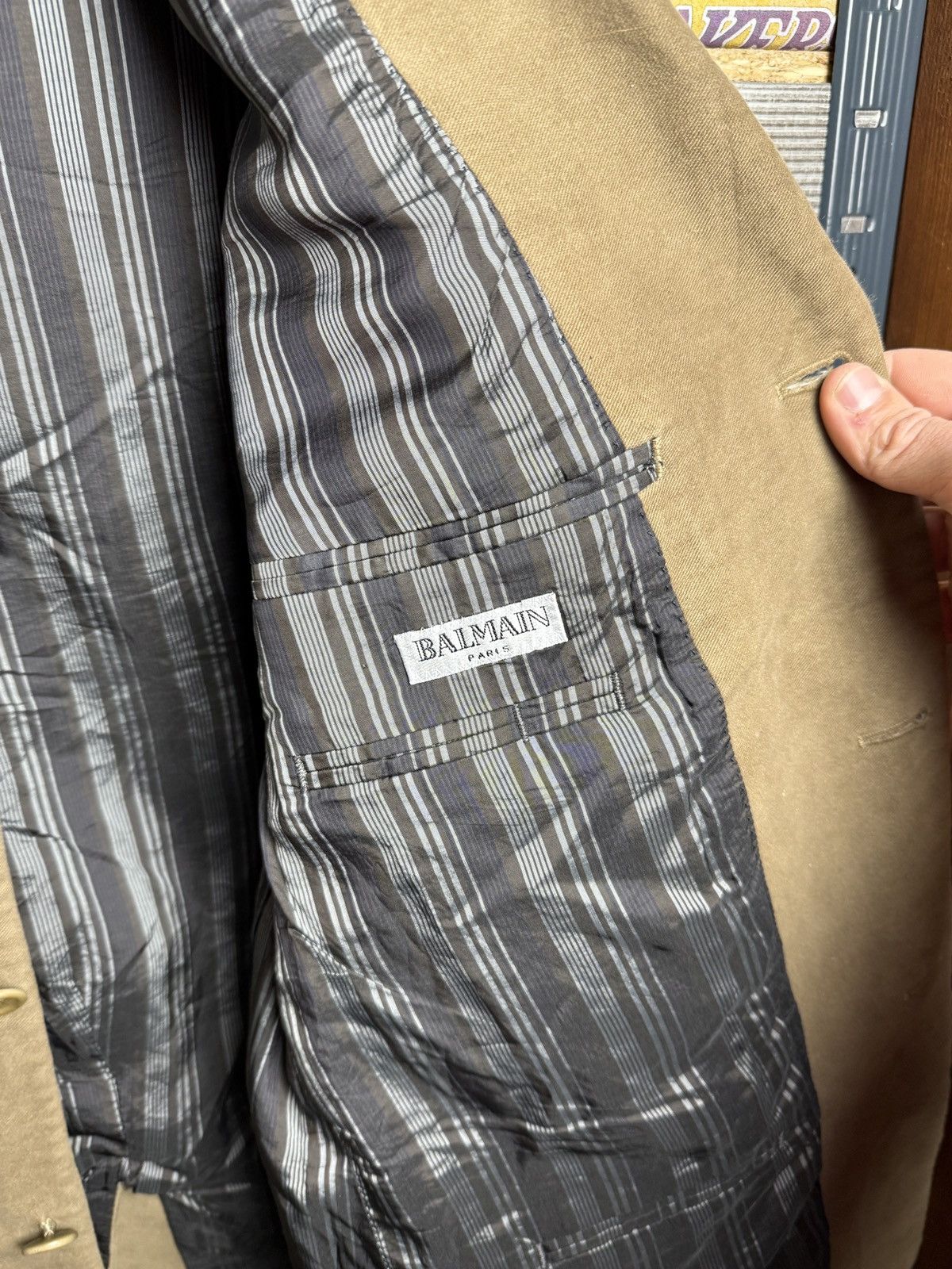 Balmain Vintage Balmain Paris 00s Luxury Suit Two Piece Size 40L - 11 Thumbnail