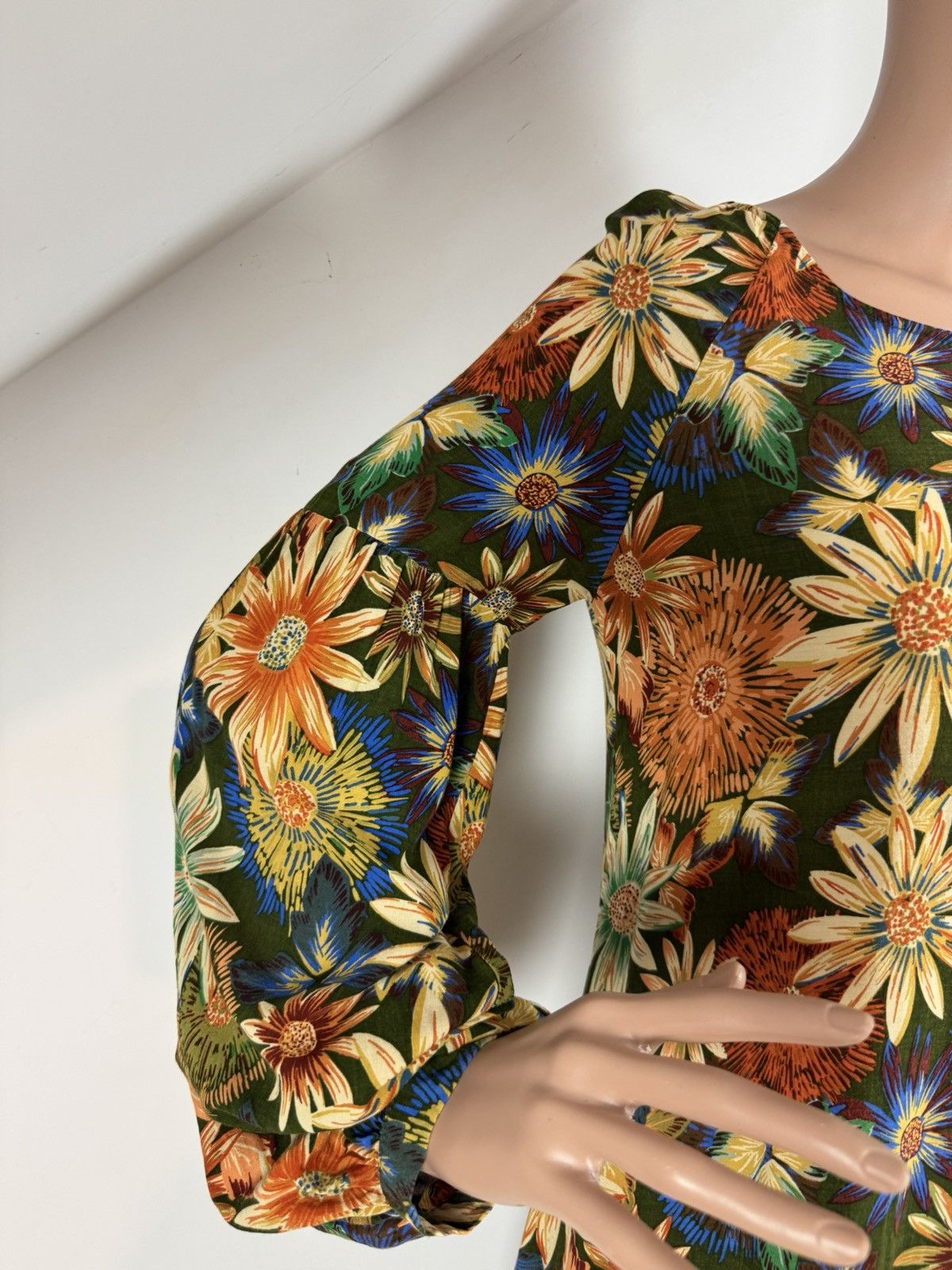 Farm Rio Floral Mini Dress with Open Back Size S / US 4 / IT 40 - 3 Thumbnail