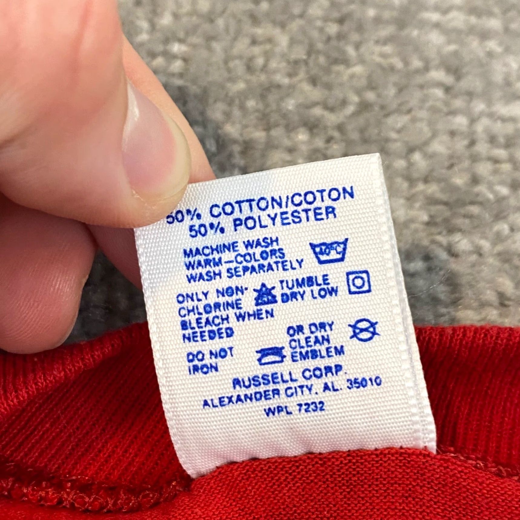 Jerzees VINTAGE Jerzees Delaware Shirt Mens XL Red 90s Jerzees T-shirt Short Sleeve Crew Neck Logo State Flag Classic Maritime Kalmar Nyckel Mens XL Red 90s Size US XL / EU 56 / 4 - 4 Thumbnail