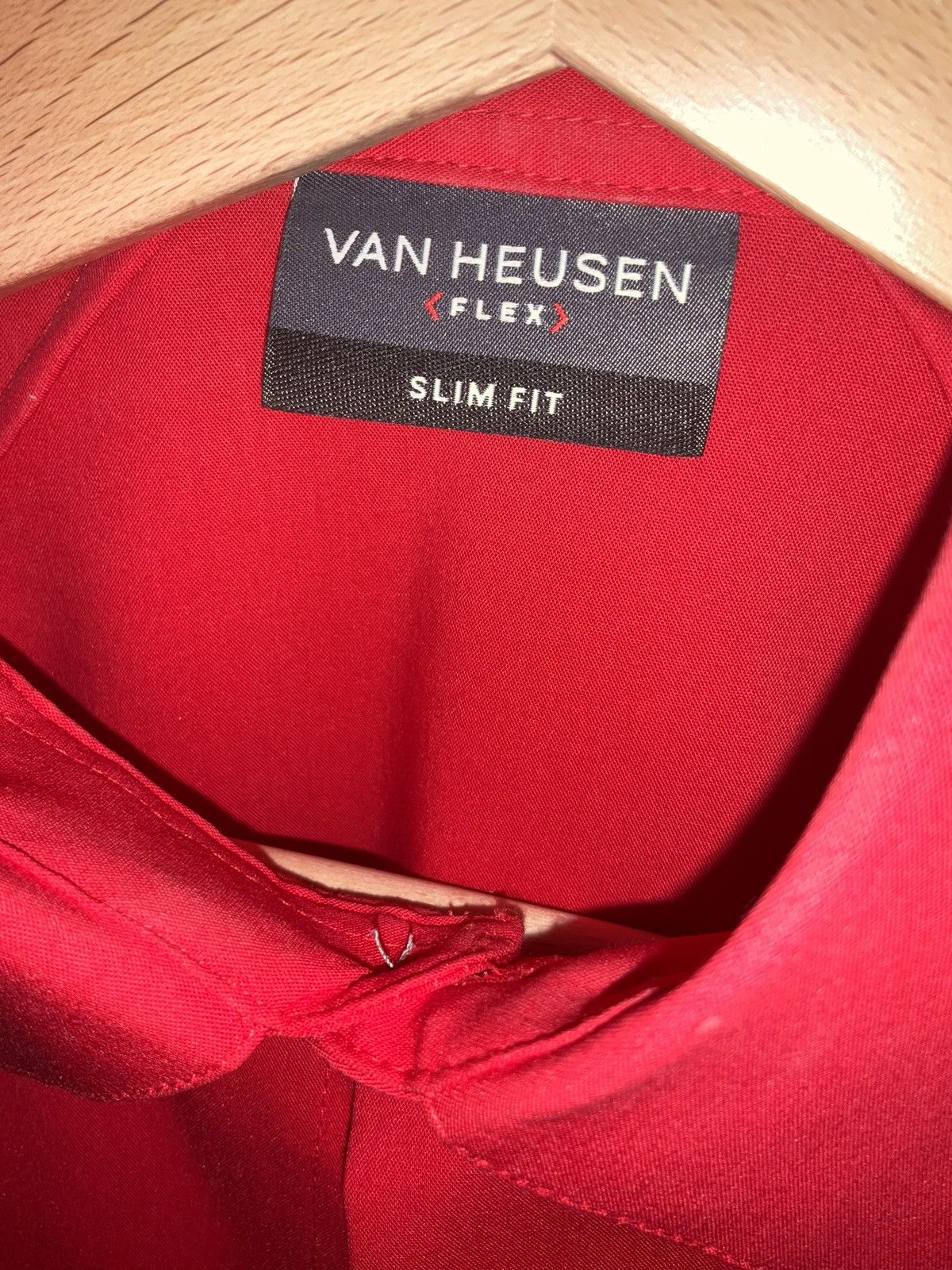 Other × Vintage Red Van Heusen Slim Fit Button Up XS Size 36S - 3 Thumbnail