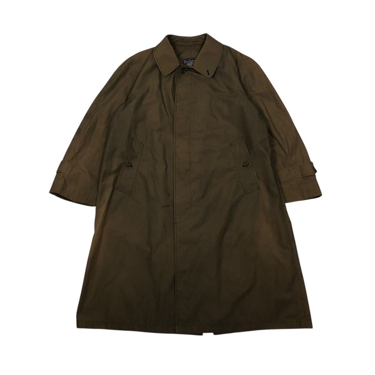 Burberry 🔥VINTAGE LONG JACKET BURBERRYS MADE IN ENGLAND RICH BROWN Size US M / EU 48-50 / 2 - 1 Thumbnail