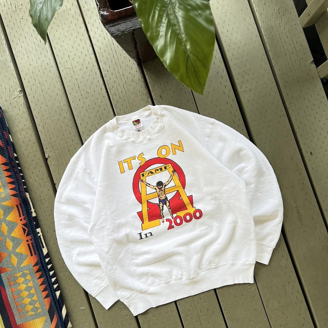 Fruit Of The Loom × Vintage Vintage Jesus Christ Sweatshirt Size US XL / EU 56 / 4 - 1 Thumbnail