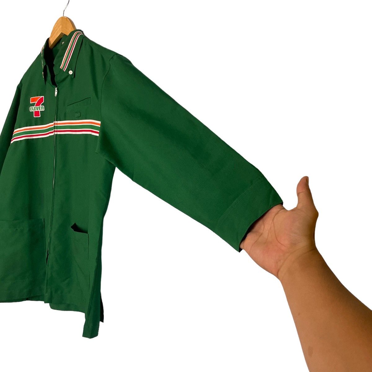uniform experiment VTG Rare 7 Eleven Long Sleeve Uniform Jacket Size US L / EU 52-54 / 3 - 10 Thumbnail