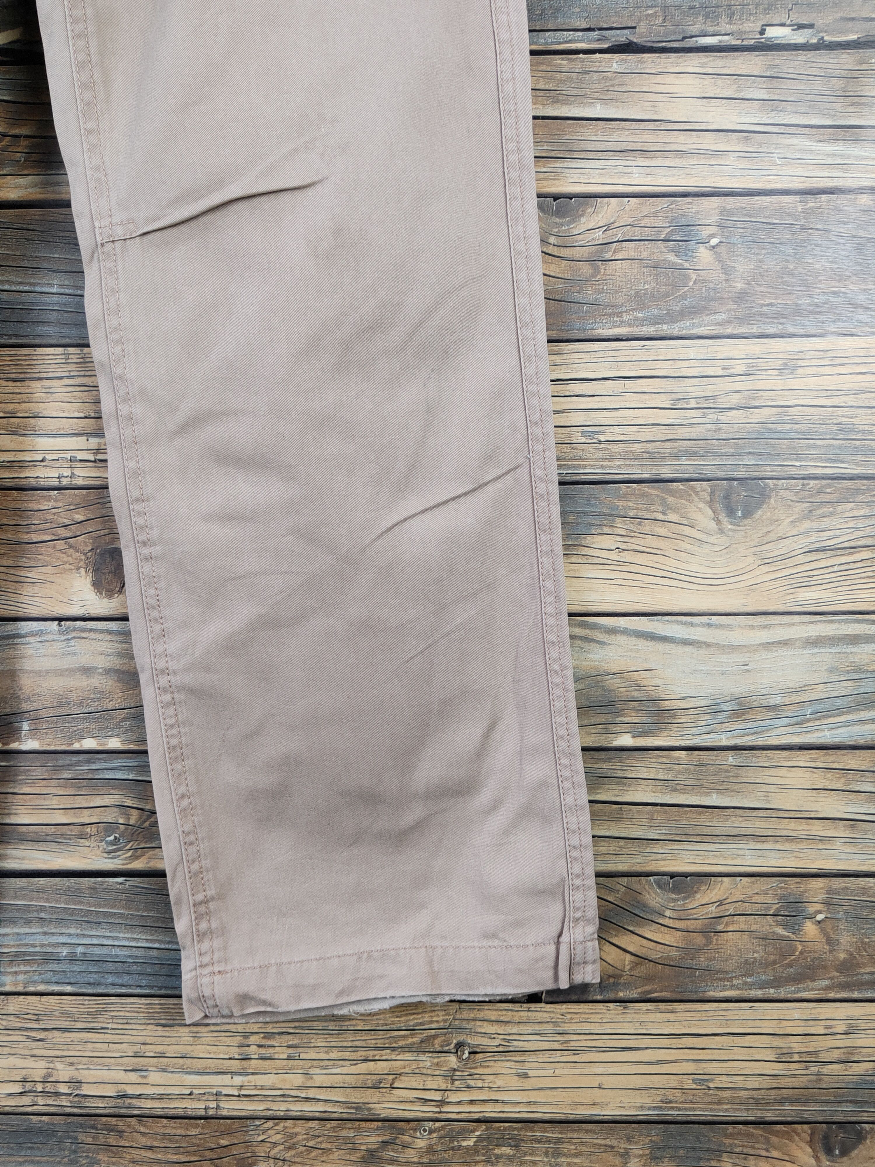 Japanese Brand DLL Anti-Label Jean Beige Multipocket Cargo Pants #521 Size US 33 - 6 Thumbnail