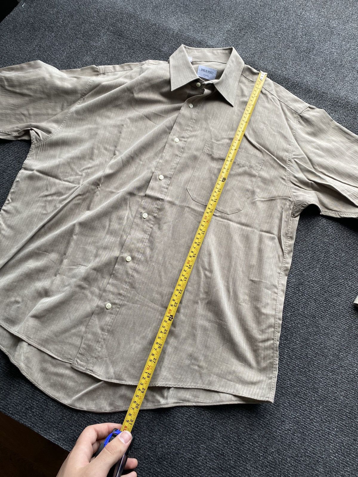 Other 🔥Emilio Pucci designer mens beige shirt Size US XL / EU 56 / 4 - 6 Thumbnail