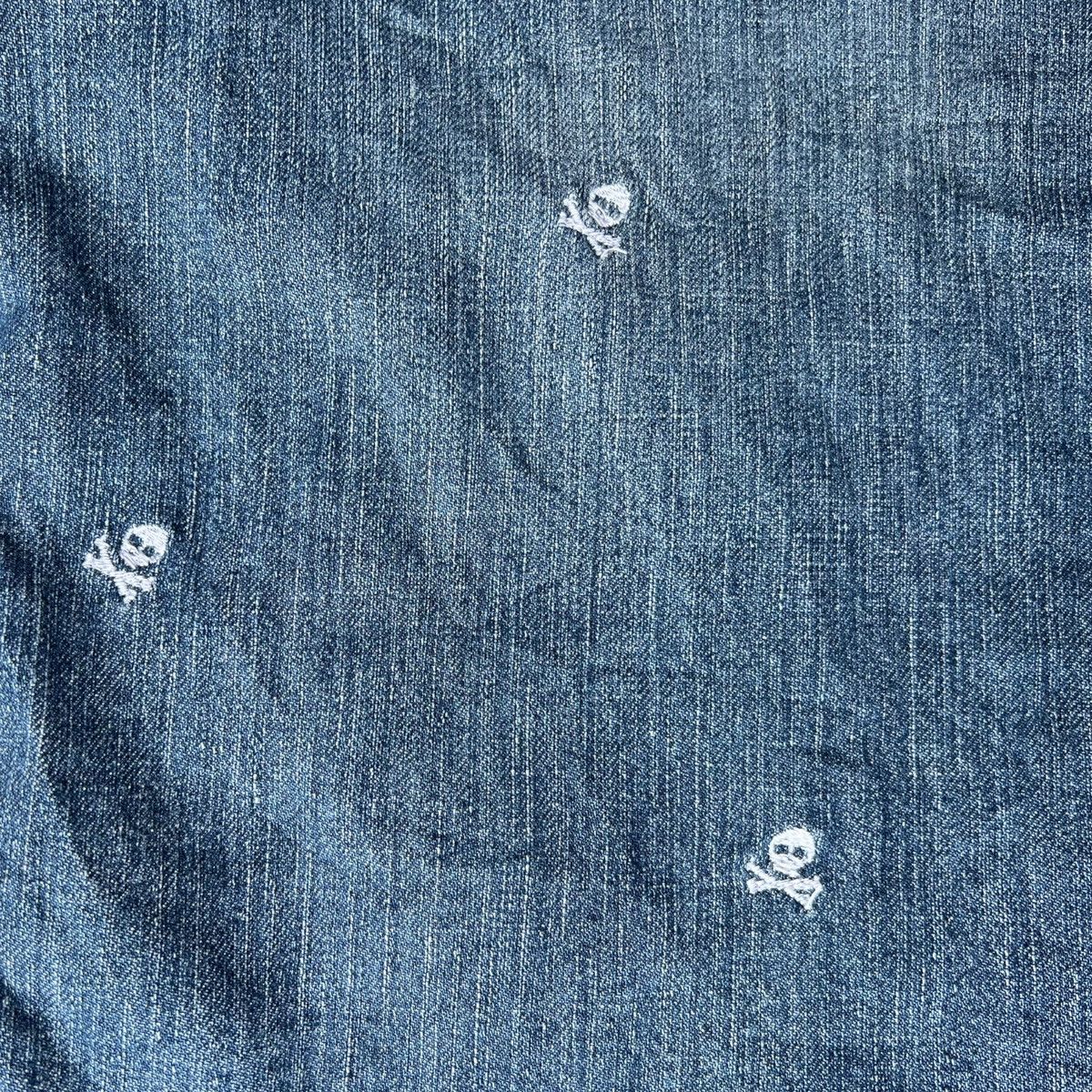 Vintage × Wrangler VINTAGE WRANGLER SKULL EMBROIDERED DENIM SHORTS Size US 28 / EU 44 - 6 Thumbnail