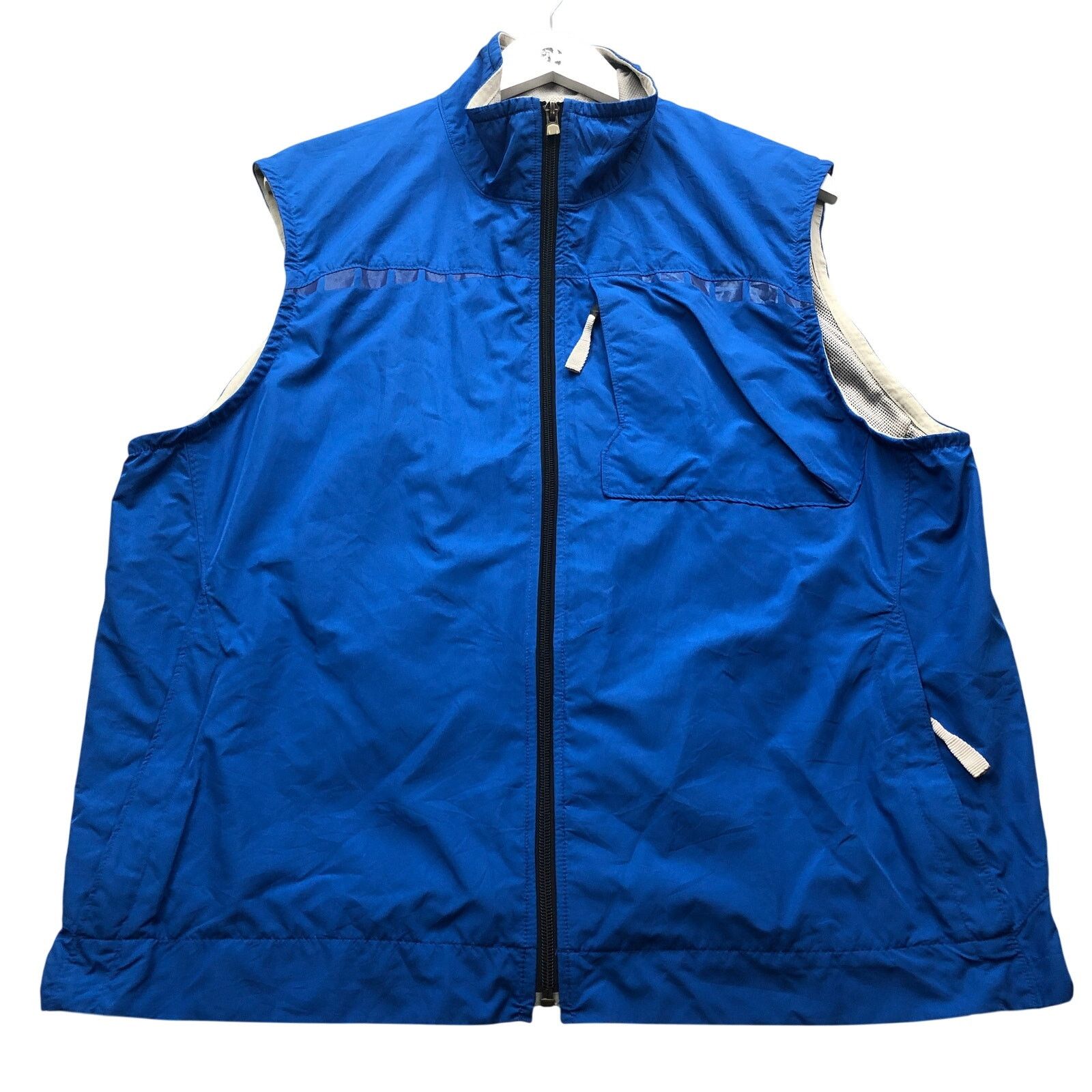Gap Gap Mesh Lined Technical Vest Jacket Mens L Sleeveless Blue Size US L / EU 52-54 / 3 - 1 Thumbnail