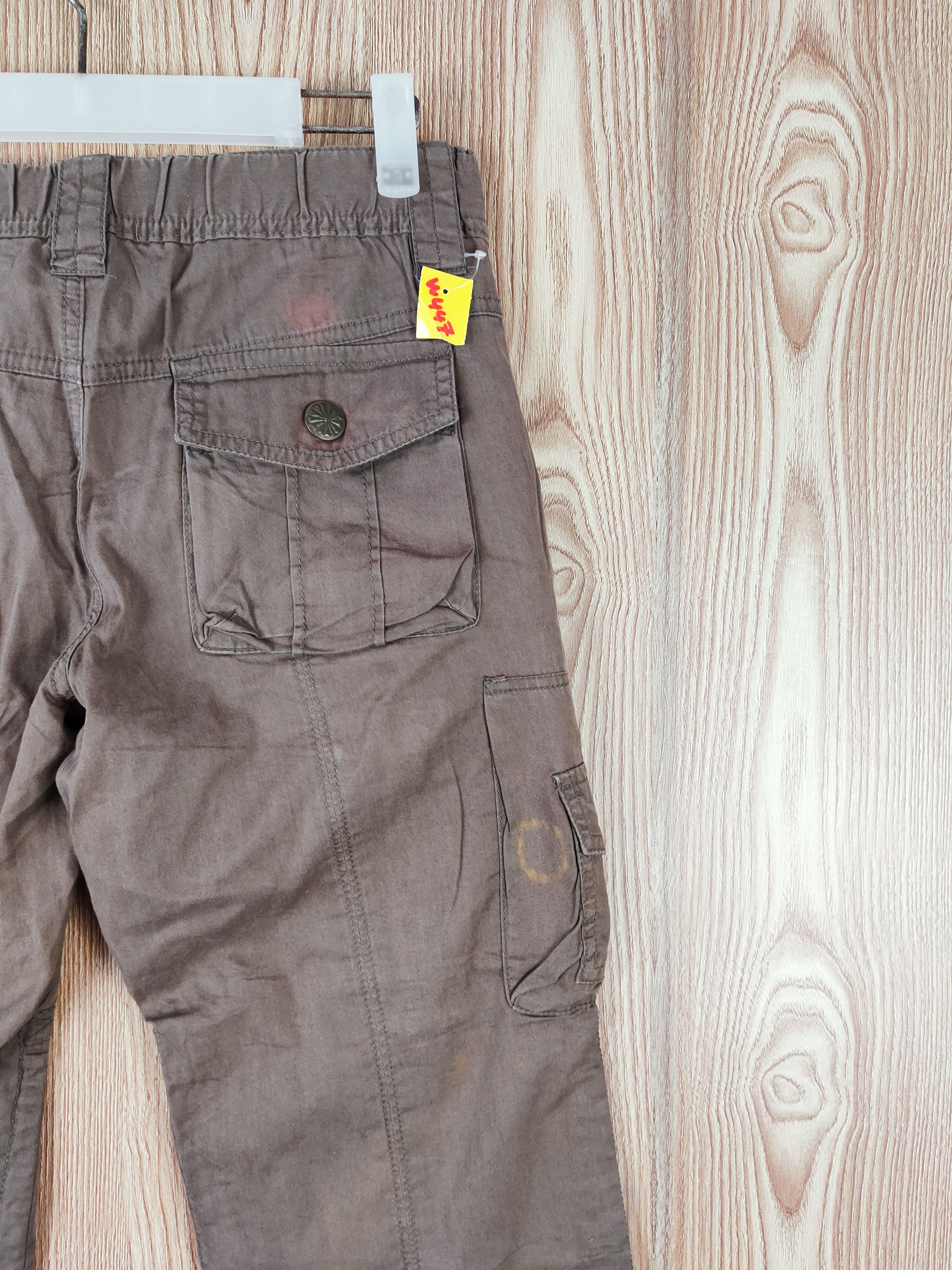 Japanese Brand Japan Brown Multipocket Cargo Short cropped Pants #W447 Size US 29 - 10 Thumbnail