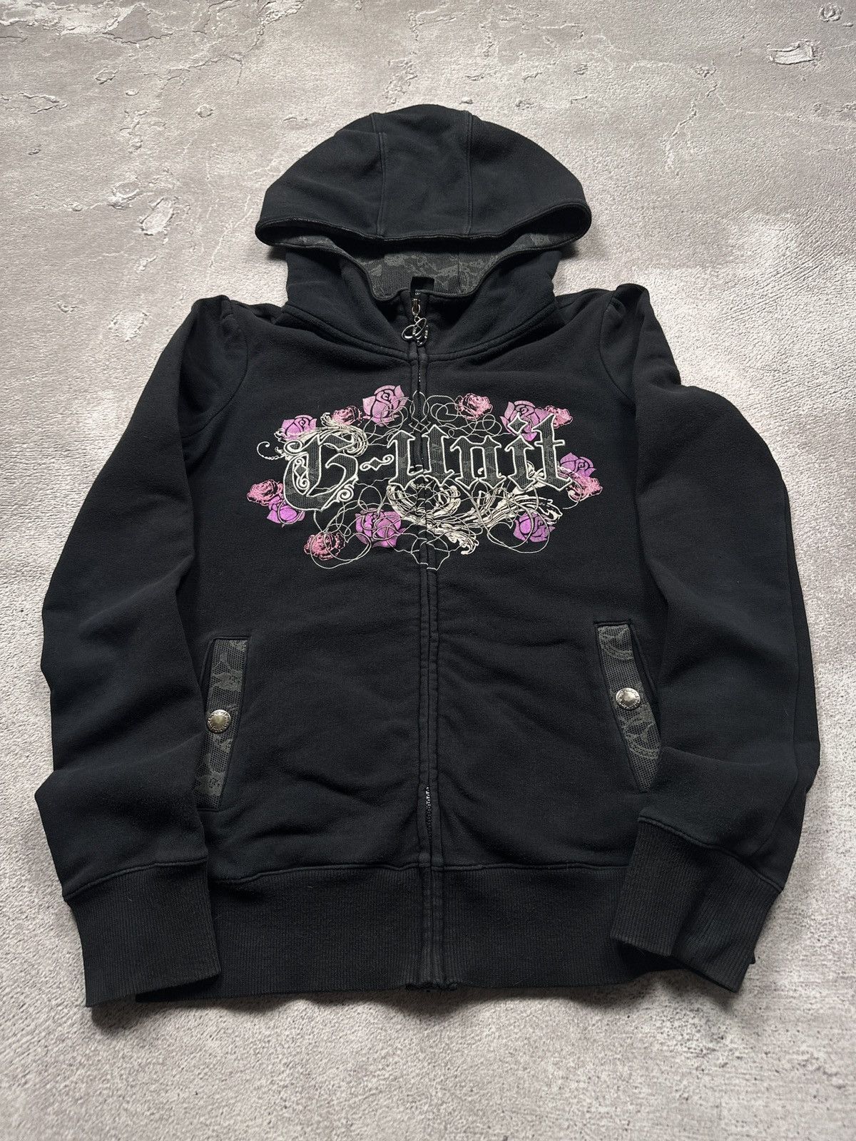 ジャケット・アウター Y2k 00s black full-zip hoodie LGB Streetwear × Vintage Vintage Y2K DC Zip Fur Hoodie LGB Style | Grailed