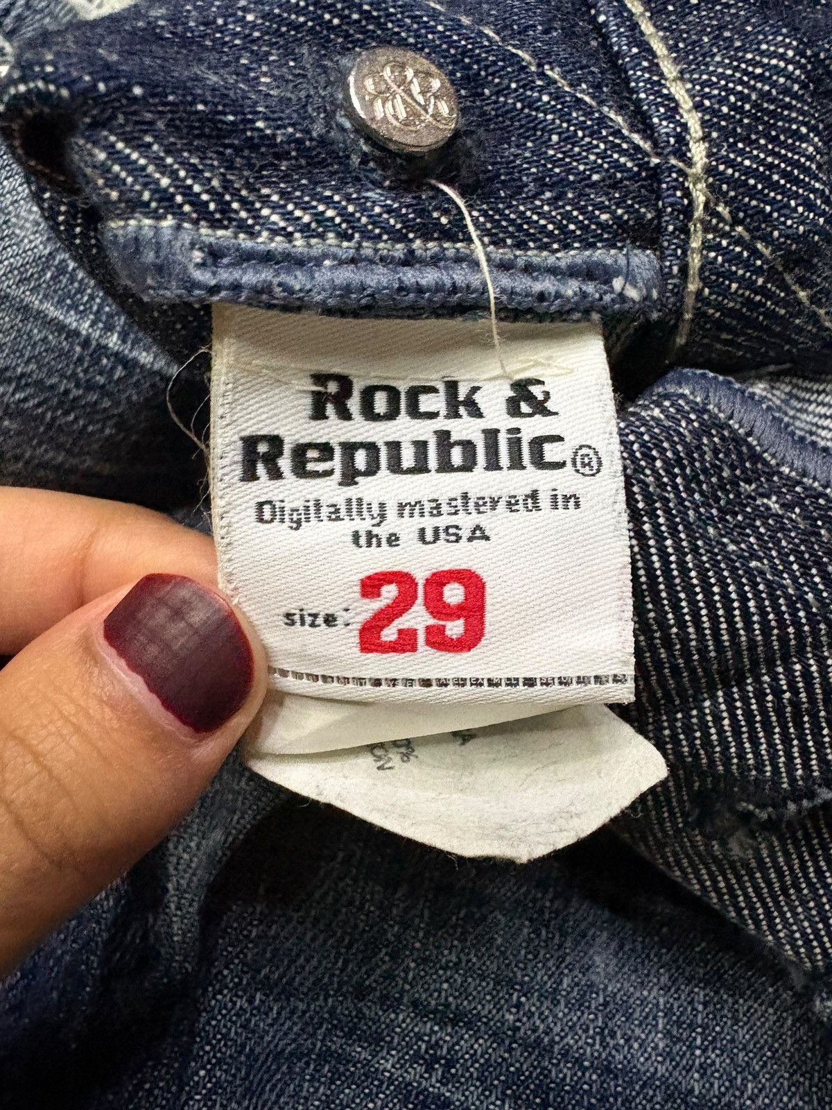 Rock & Republic Vintage Rock & Republic Distressed Bootcut Flare Jeans Size 31" - 9 Thumbnail