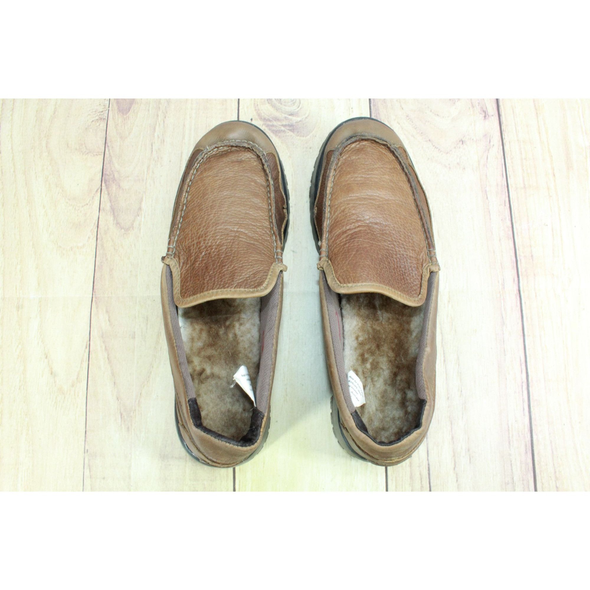 L.L. Bean LL Bean Men’s Brown Shearling Moccasin Slippers Size 10 Size US 10 / EU 43 - 6 Thumbnail