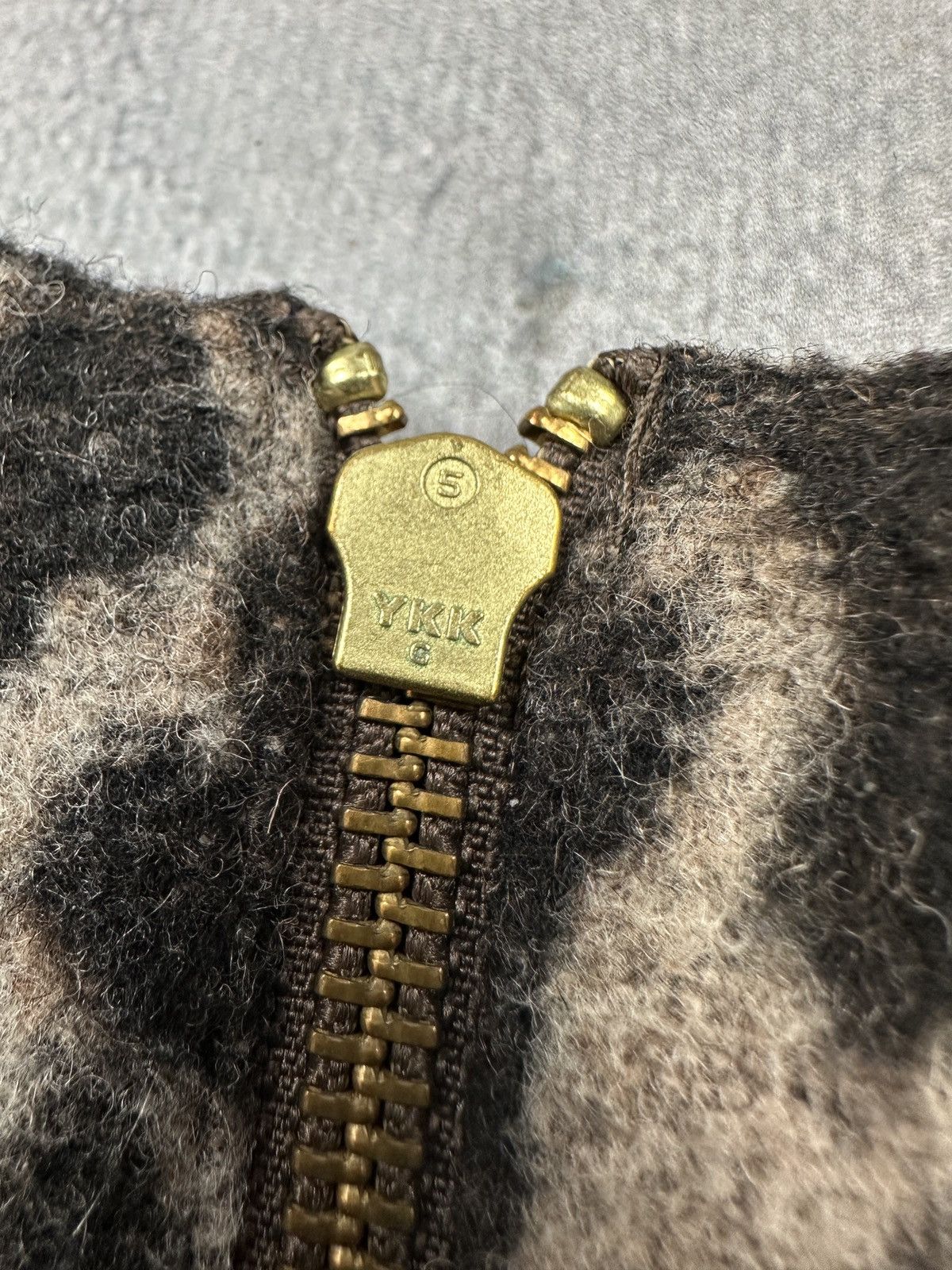 By Malene Birger Vintage By Malene Birger Leopard Wool Blend Cropped Top Zip Size S / US 4 / IT 40 - 10 Thumbnail