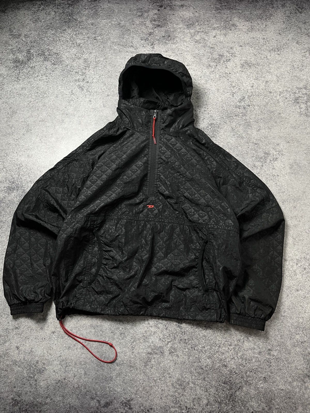 Diesel 🔥RRP $350 DIESEL SPORT 2025 MONOGRAM ANORAK NYLON JACKET Size US M / EU 48-50 / 2 - 6 Thumbnail