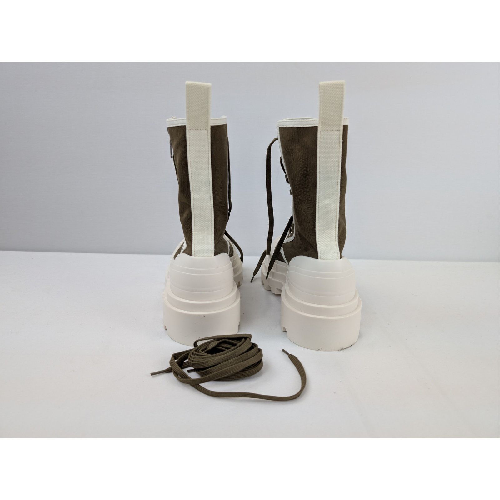 Bottega Veneta o1rshd1 Q:2 / Canvas Boots Fabric in Liana-White Size US 11 / EU 44 - 12 Thumbnail