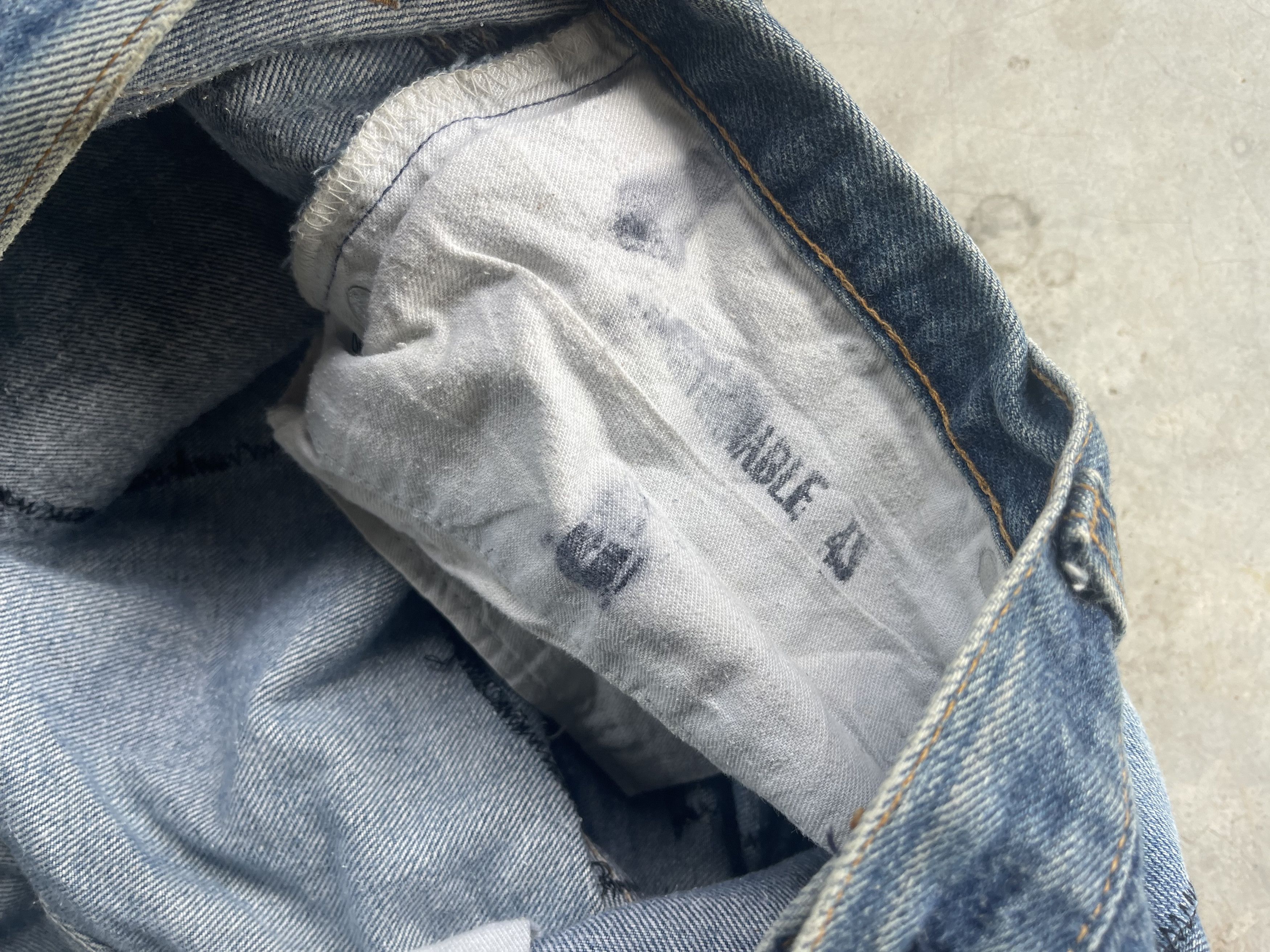 Levi's Vintage Clothing Vintage Levis 501 Reconstruct Patchwork Distressed Sz 42 Size US 42 / EU 58 - 21 Thumbnail