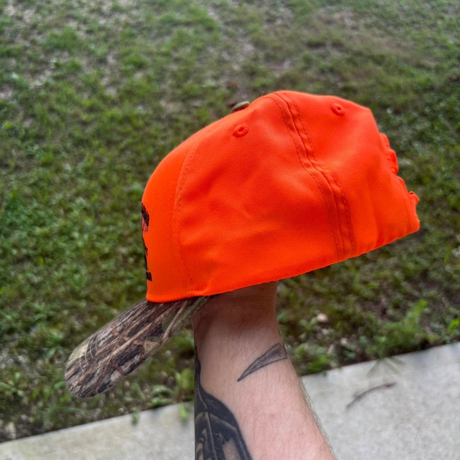 Vintage Vintage 90s Embroidered Camo Hat Size ONE SIZE - 3 Thumbnail