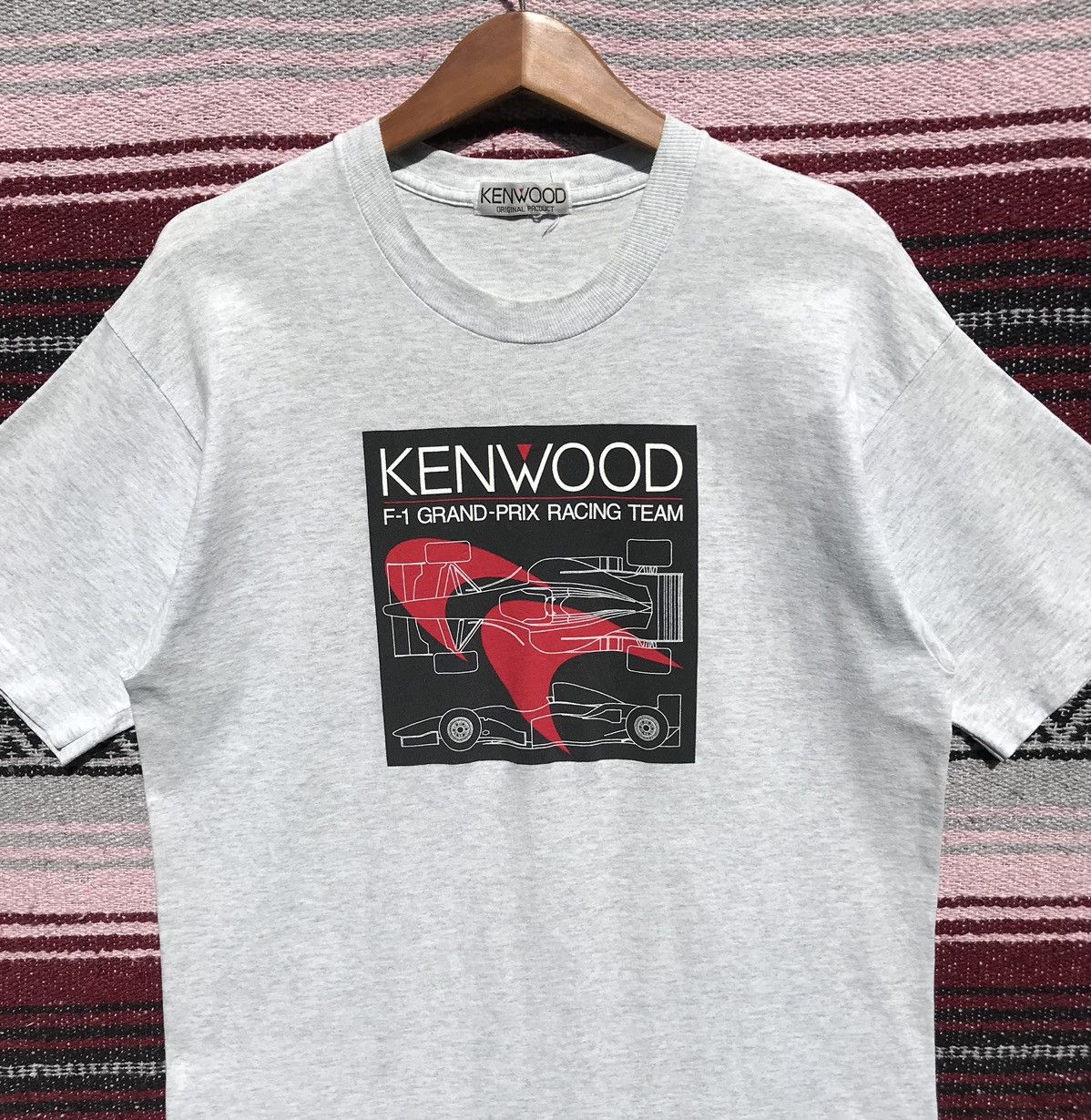 Vintage 💥Rare💥Vintage 90s Kenwood F-1 Grand-Prix Racing Team Tee Size US M / EU 48-50 / 2 - 6 Thumbnail