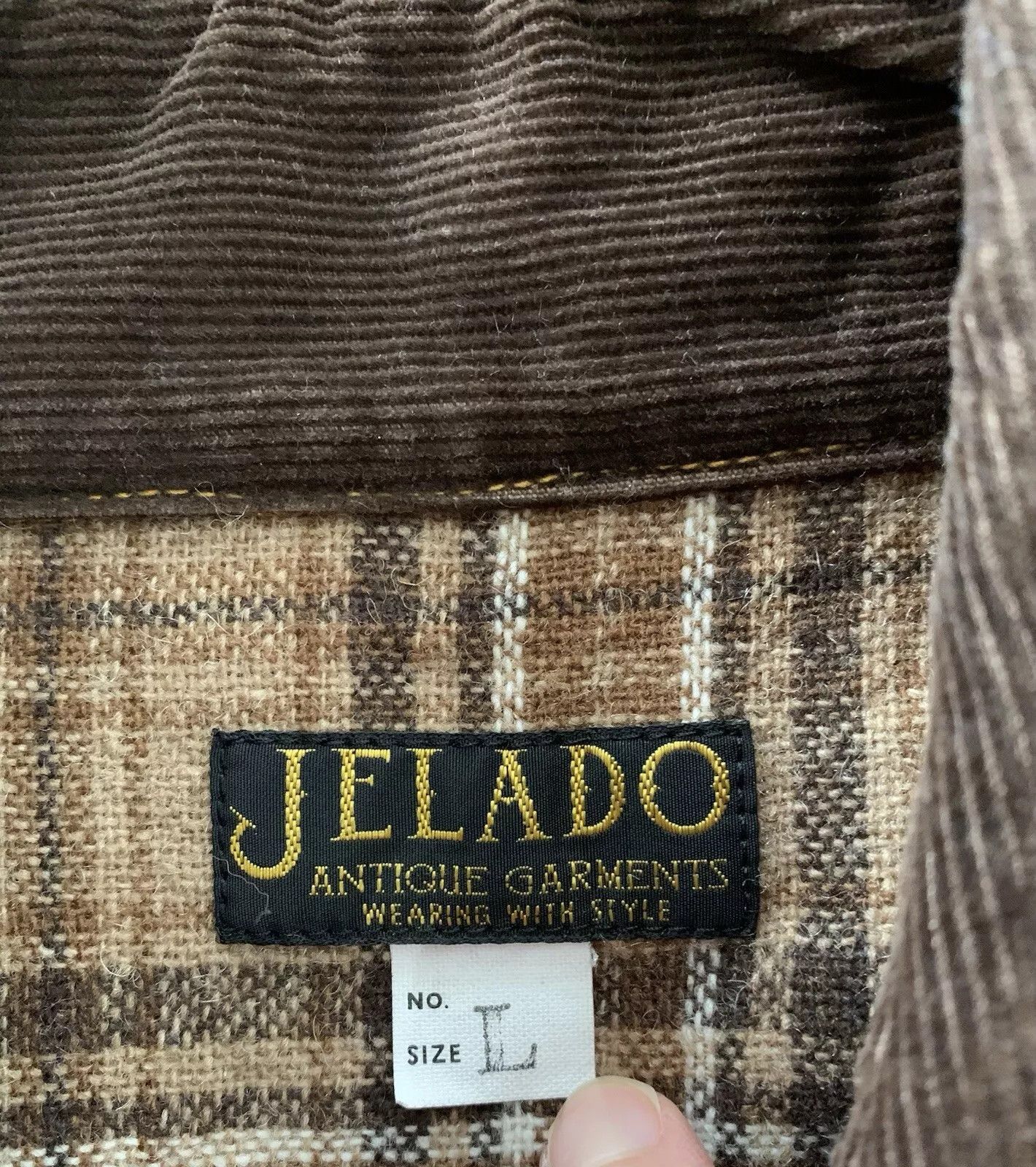 Jelado Jelado Men's Coat Yellow "Speedway Jacket" Waxed Made Japan Size US L / EU 52-54 / 3 - 5 Thumbnail