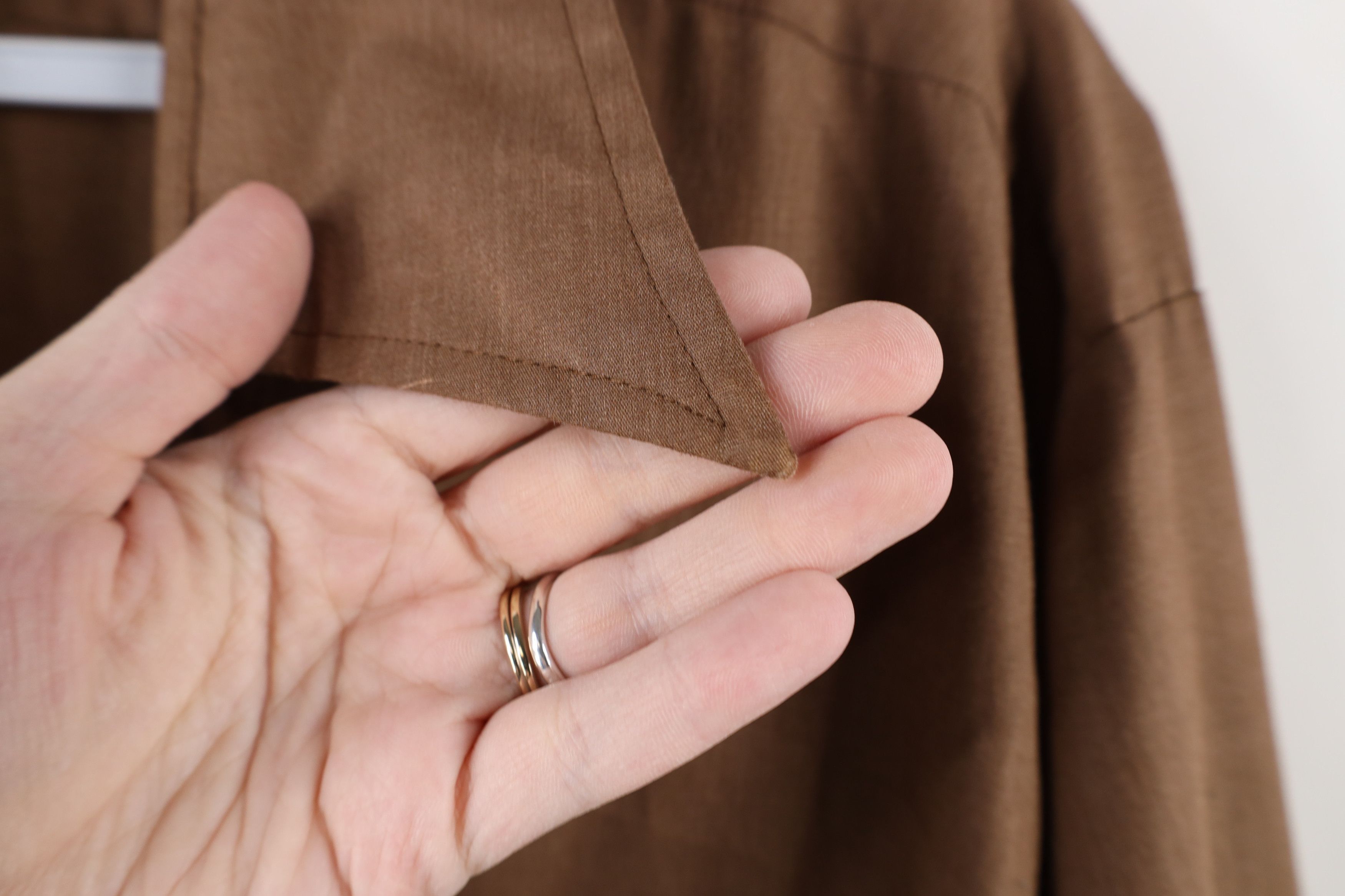 Vintage Vintage 70s Streetwear Faded Collared Button Shirt Brown USA Size US M / EU 48-50 / 2 - 7 Thumbnail