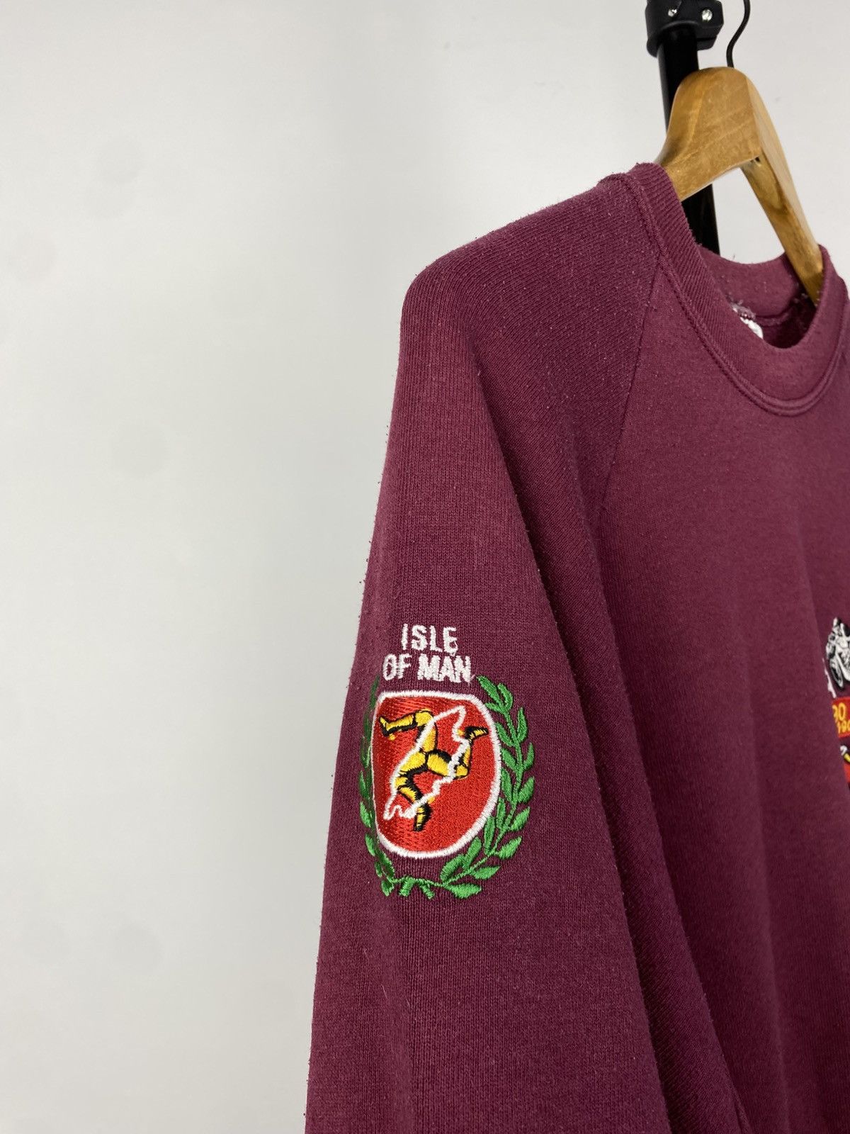 Vintage Isle Of Man vintage 90s sweatshirt crewneck MOTO Y2K Size US XL / EU 56 / 4 - 4 Thumbnail
