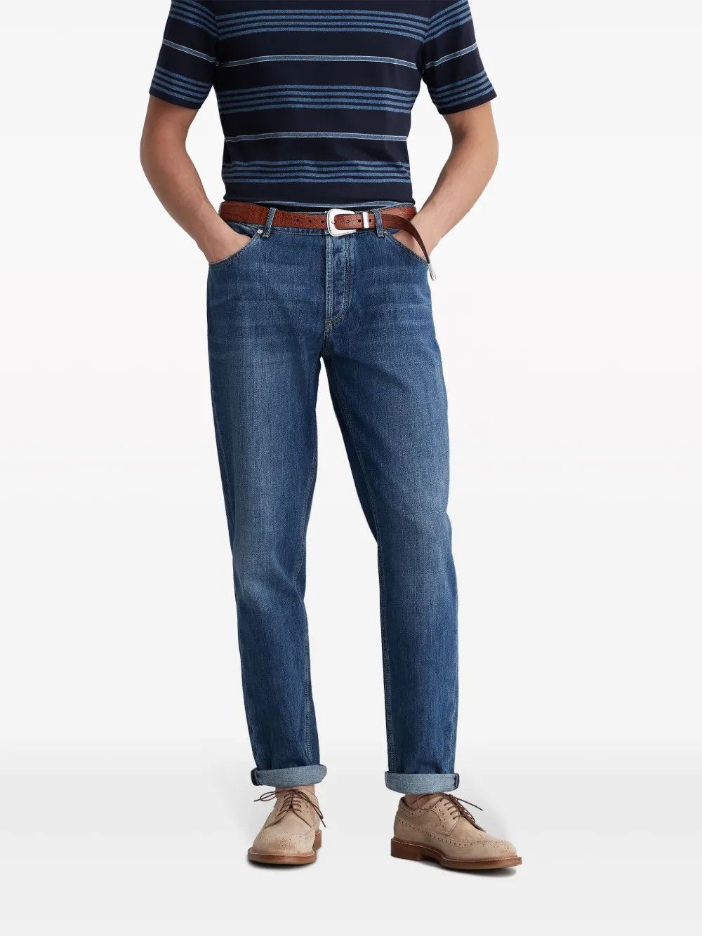 Brunello Cucinelli Denim Pants in Open Blue Size US 34 / EU 50 - 1 Thumbnail