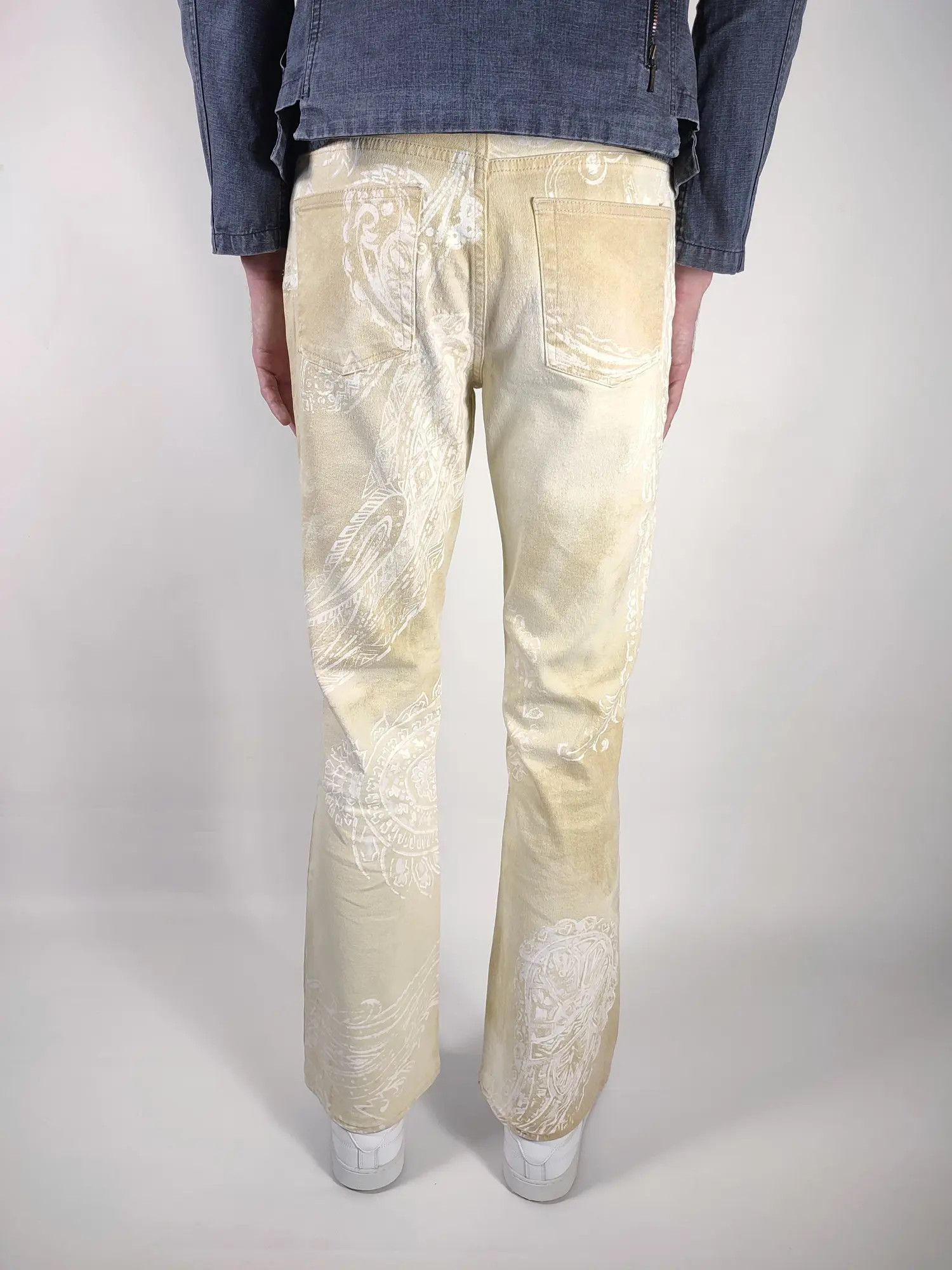Just Cavalli Vintage Roberto Cavalli Bandana Paint Pants Size US 30 / EU 46 - 5 Thumbnail