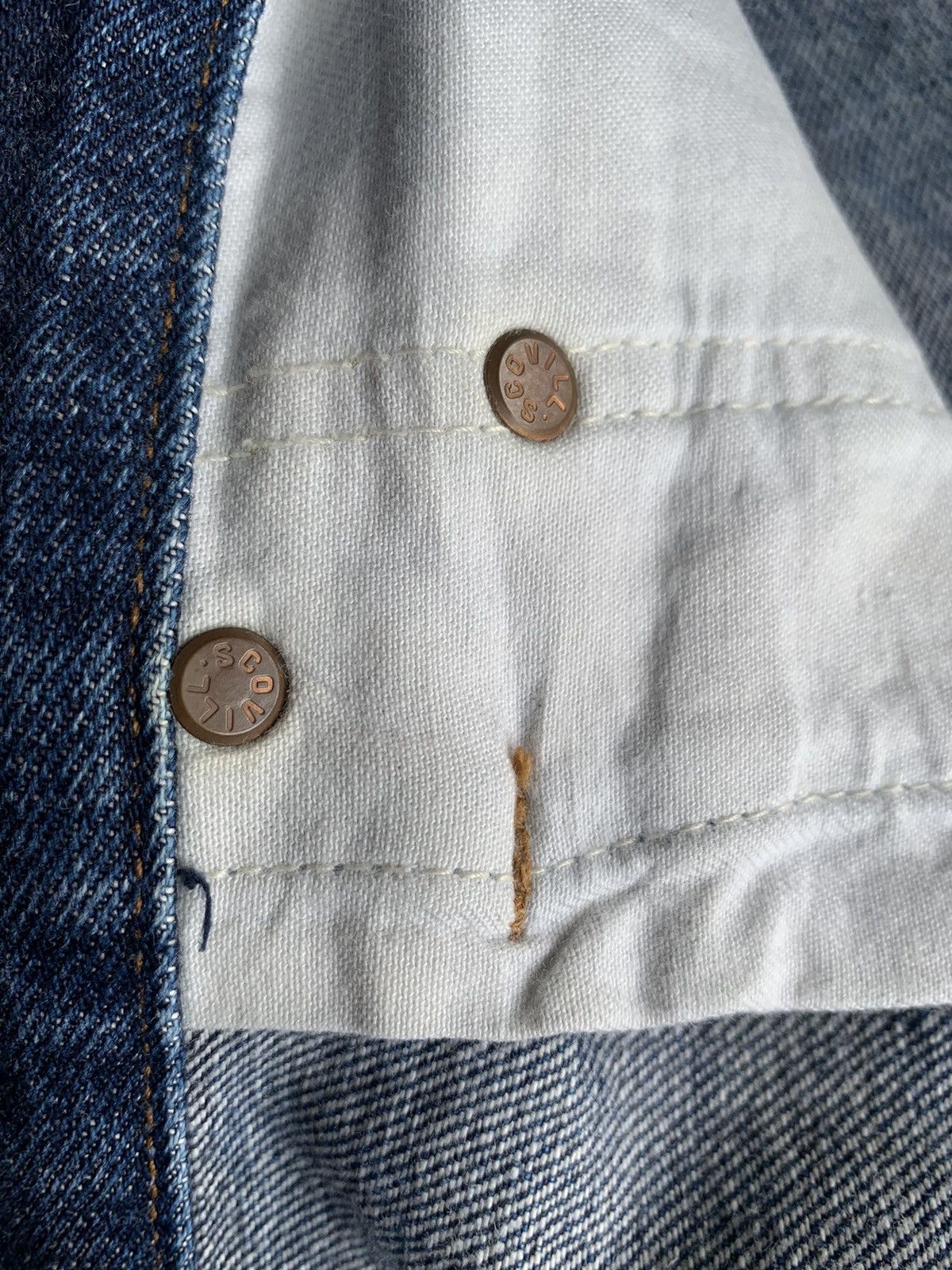 Japanese Brand × Jean Unknown Japanese Selvedge Button Fly Distressed Denim Size US 34 / EU 50 - 17 Thumbnail