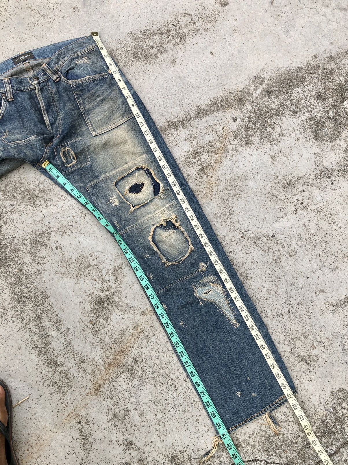 Hypebeast BORO RUSTY DENIM BY US BOARDER DENIM Size US 33 - 15 Thumbnail
