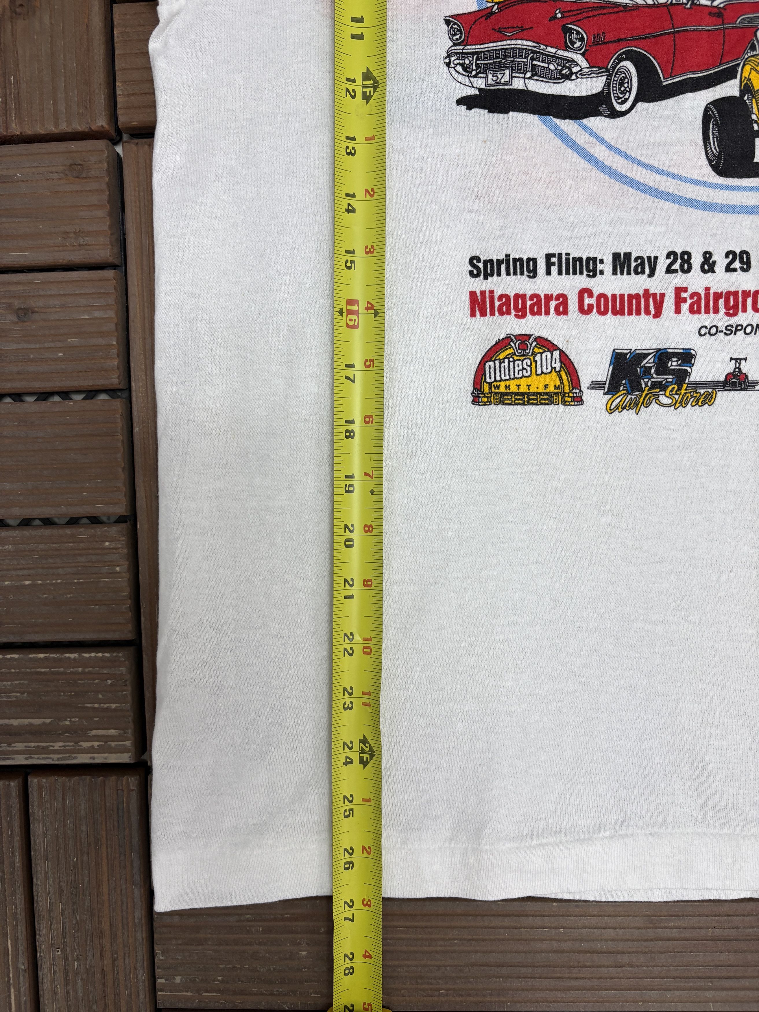 Vintage Niagara '94 Auto Swap Car Shows Vintage White T-Shirt Tee Size US XL / EU 56 / 4 - 9 Thumbnail