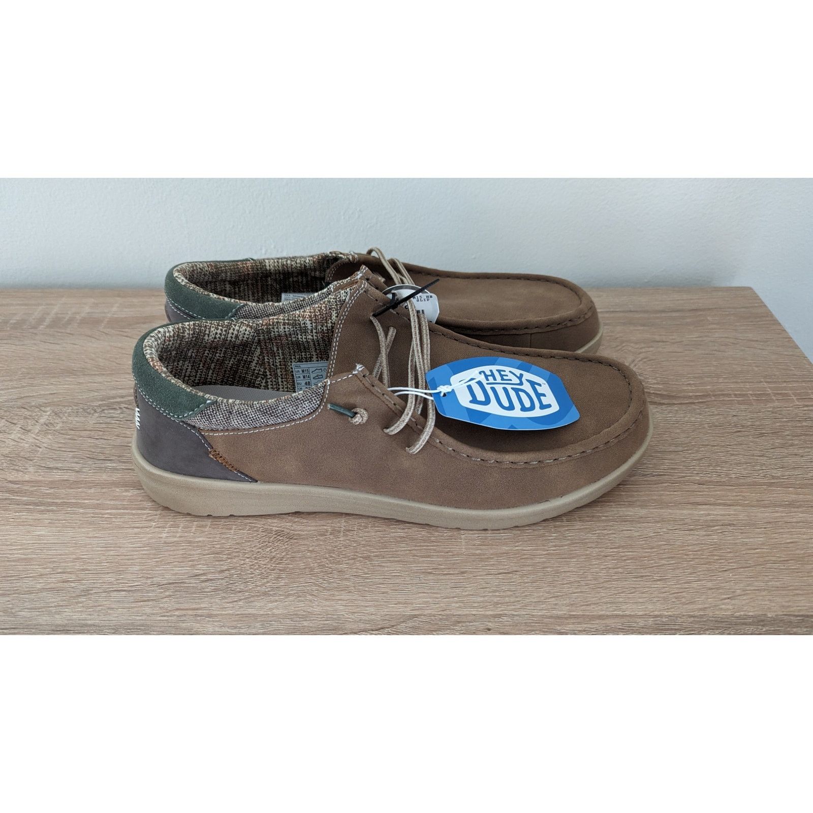 Other NWT Hey Dude Shoes Paul in color Nut size 12 Size US 12 / EU 45 - 3 Thumbnail