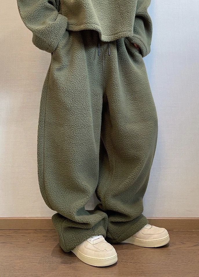 Japanese Brand × Vintage Outdoor retro cleanfit fuzzy fleece baggy pants Size US 30 / EU 46 - 1 Thumbnail