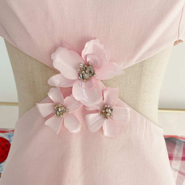 Valentino Valentino Pink flower openwork dress Size S / US 4 / IT 40 - 5 Thumbnail