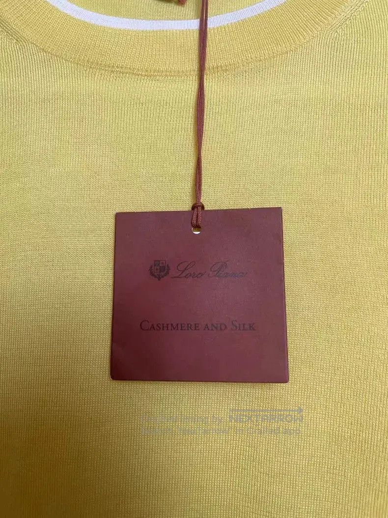 Loro Piana Loro Piana Yellow Knit Short Sleeve Top. Size M / US 6-8 / IT 42-44 - 4 Thumbnail