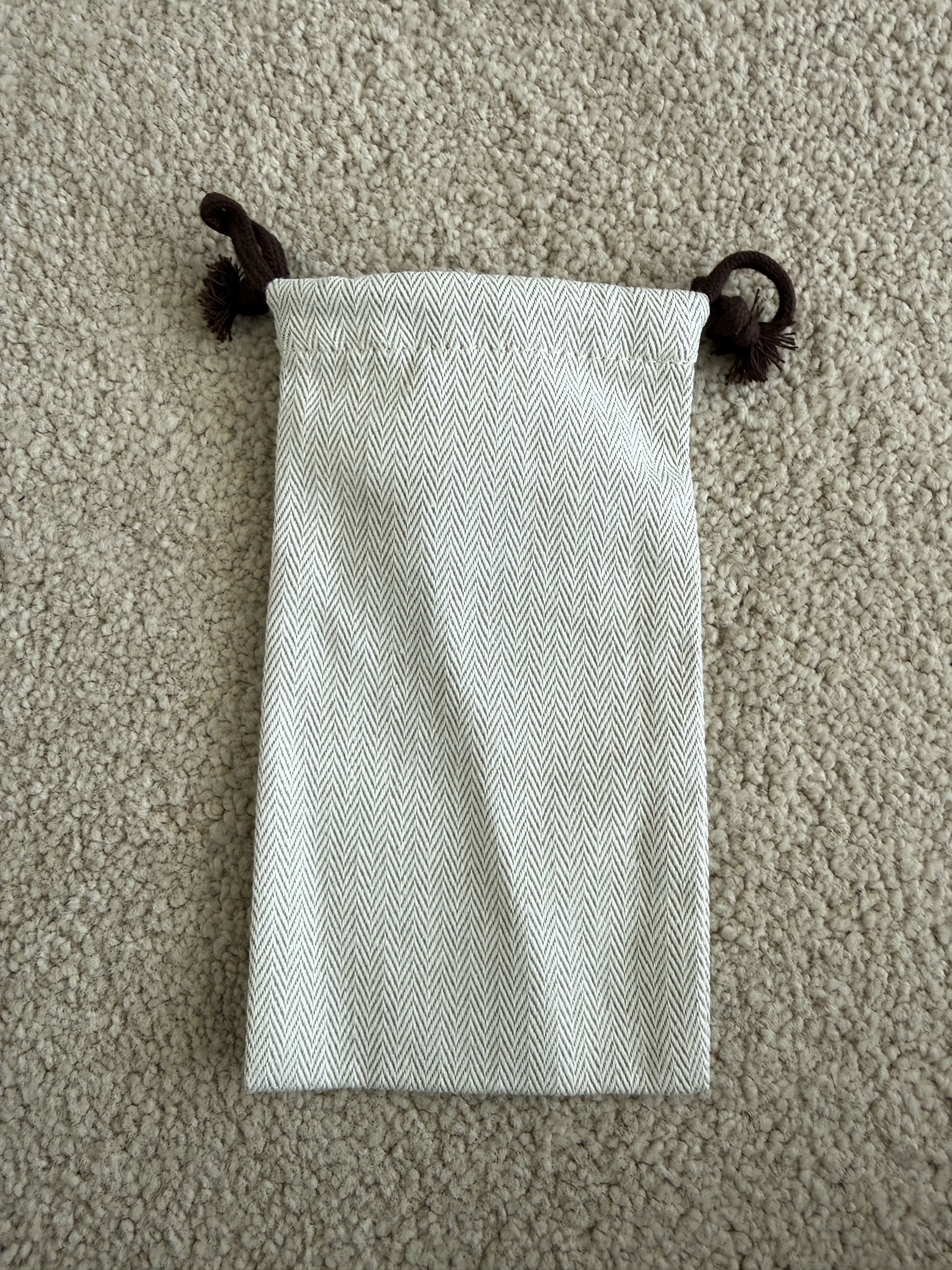 Hermes Authentic Hermes Herringbone Tweed Small Drawstring Dustbag Size ONE SIZE - 2 Thumbnail
