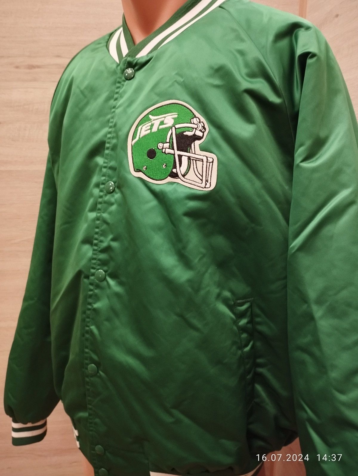Chalk Line × Vintage Vintage New York Jets Chalk Line Jacket Satin Snap Button Size US XXL / EU 58 / 5 - 9 Thumbnail