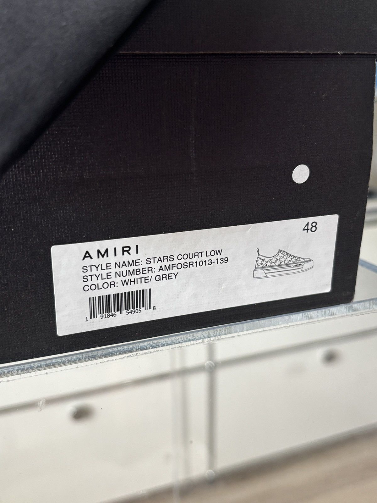 Amiri AMIRI | STAR PATCH LEATHER GREY SNEAKER LOGO Size US 15 / EU 48 - 7 Thumbnail