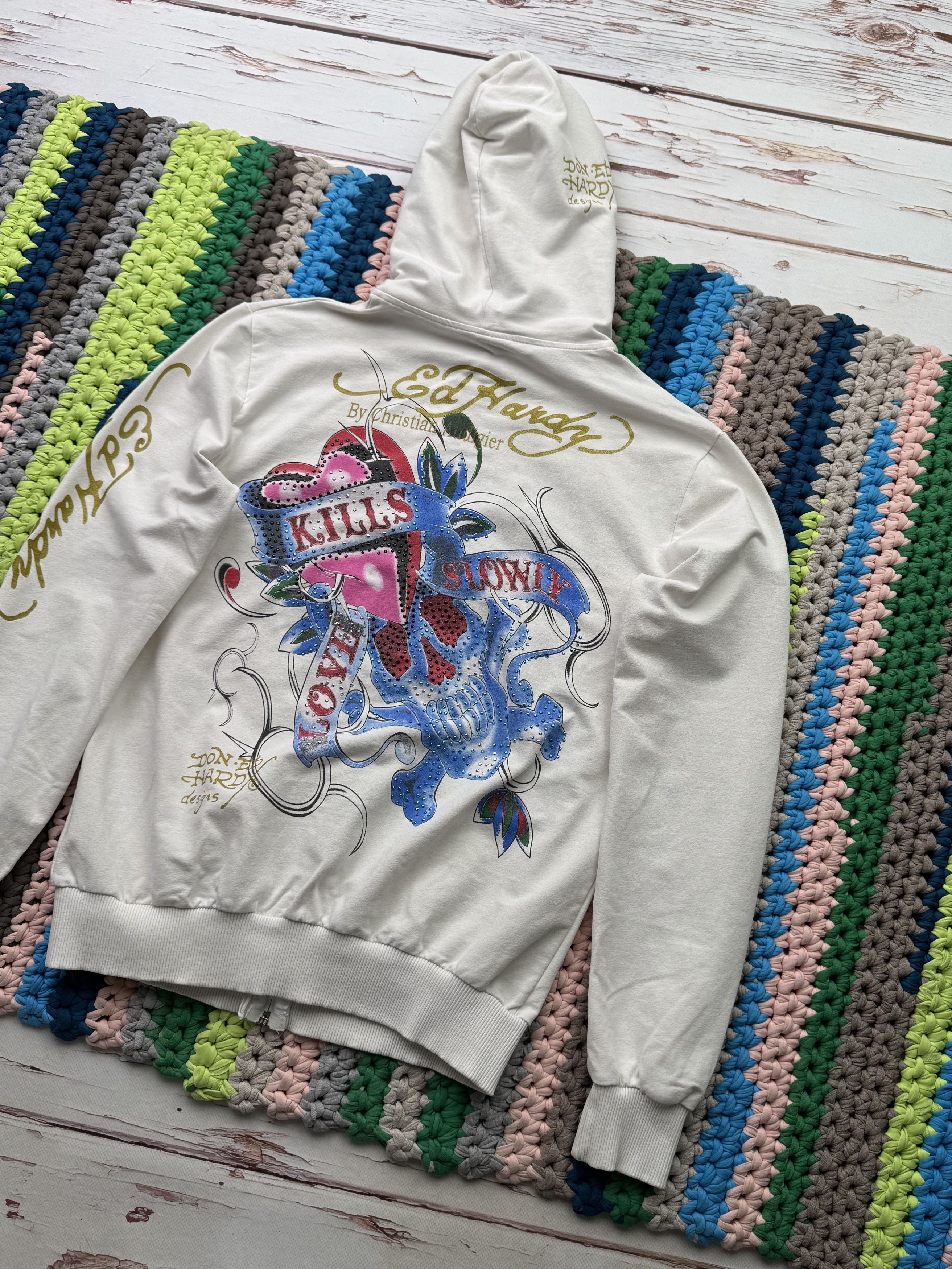 Ed Hardy Ed Hardy Vintage Hoodie Size M / US 6-8 / IT 42-44 - 11 Thumbnail