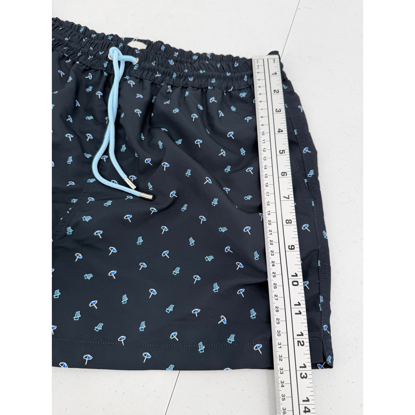 Paul Smith NWT Paul Smith Pool Beach Umbrella Print Navy Swim Trunks Size US 30 / EU 46 - 9 Thumbnail