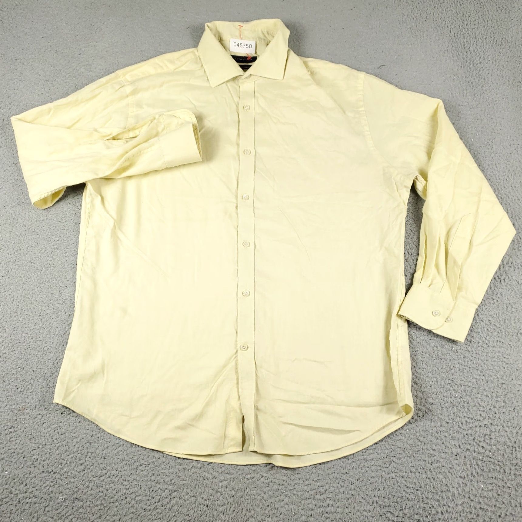 Tommy Hilfiger Tommy Hilfiger Shirt Mens XL Yellow Button-Up Long Sleeve Cotton Regular Fit Size US XL / EU 56 / 4 - 2 Thumbnail