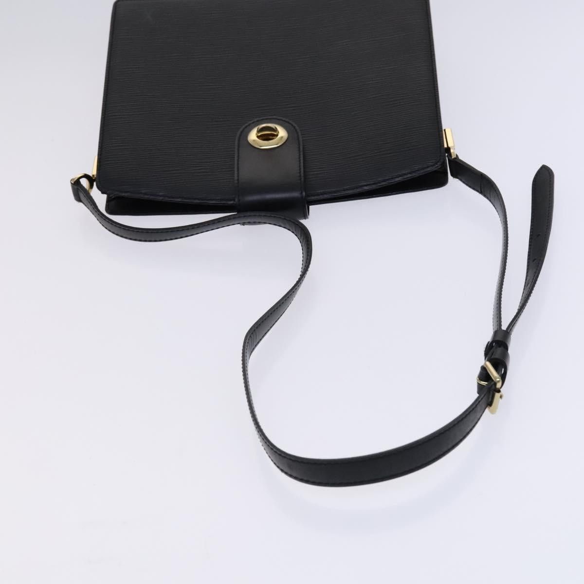 Louis Vuitton LOUIS VUITTON Epi Capuchin Shoulder Bag Black M52342 Size ONE SIZE - 7 Thumbnail
