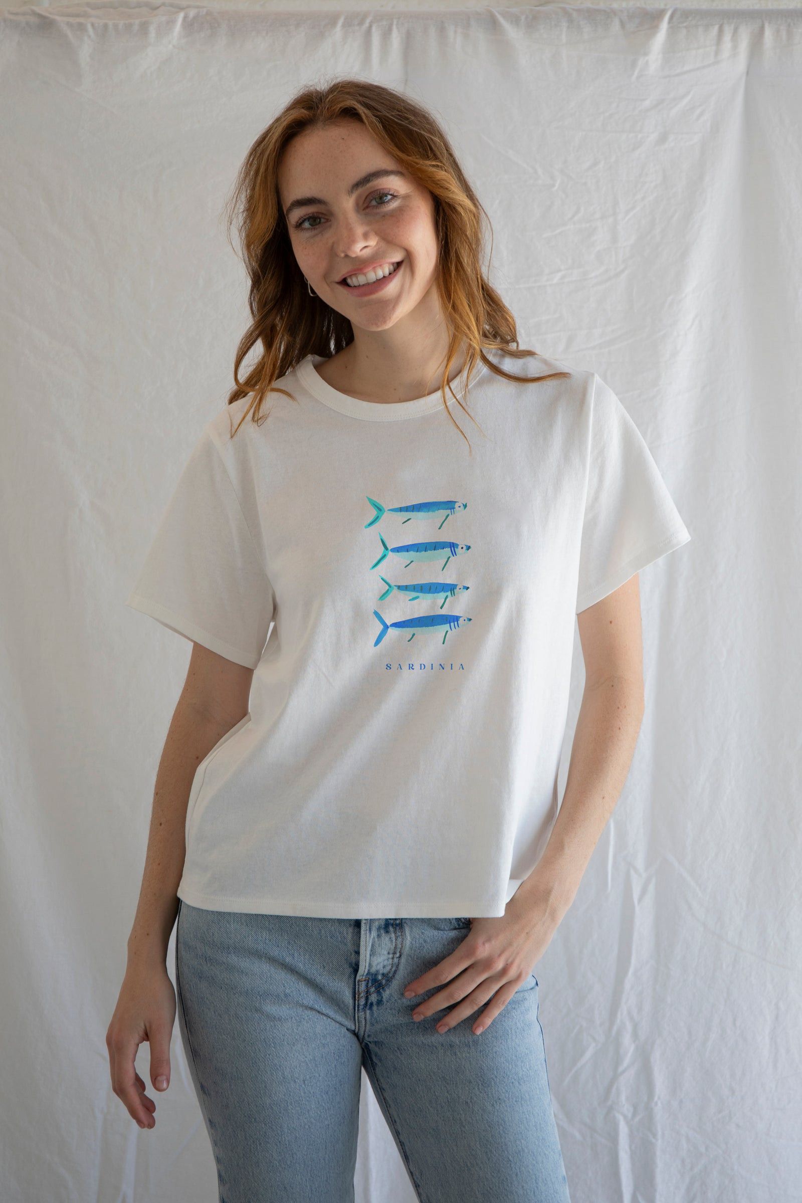 Vintage Sardinia Blue Sardines Tee Size S / US 4 / IT 40 - 4 Thumbnail