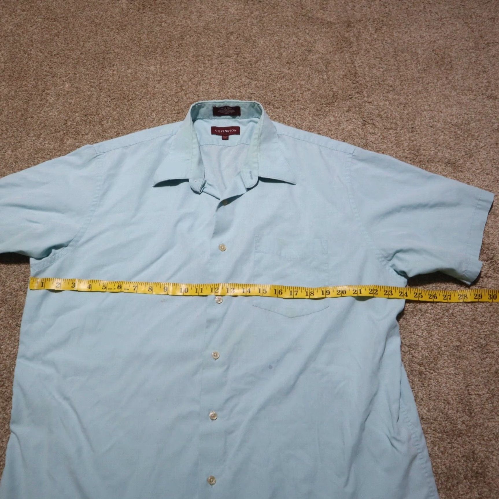 Vintage VINTAGE Covington Solid Blue Cotton Long Sleeve Button-Up Shirt Adult Men XL Casual Formal Size US XL / EU 56 / 4 - 5 Thumbnail