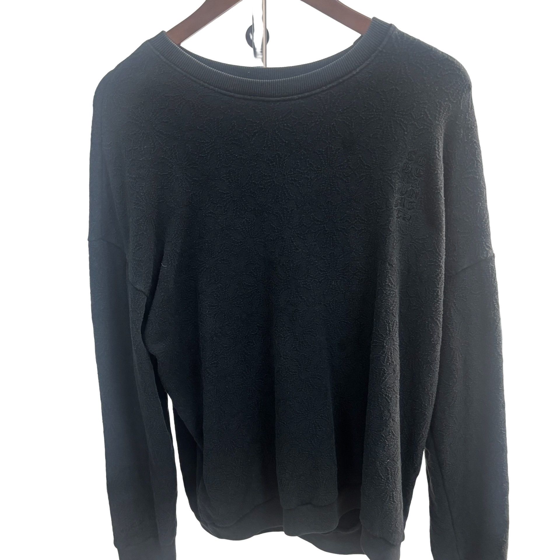 Chrome Hearts Chrome Hearts Tonal Pattern Cotton Sweatshirt Size 38 Size US S / EU 44-46 / 1 - 1 Thumbnail