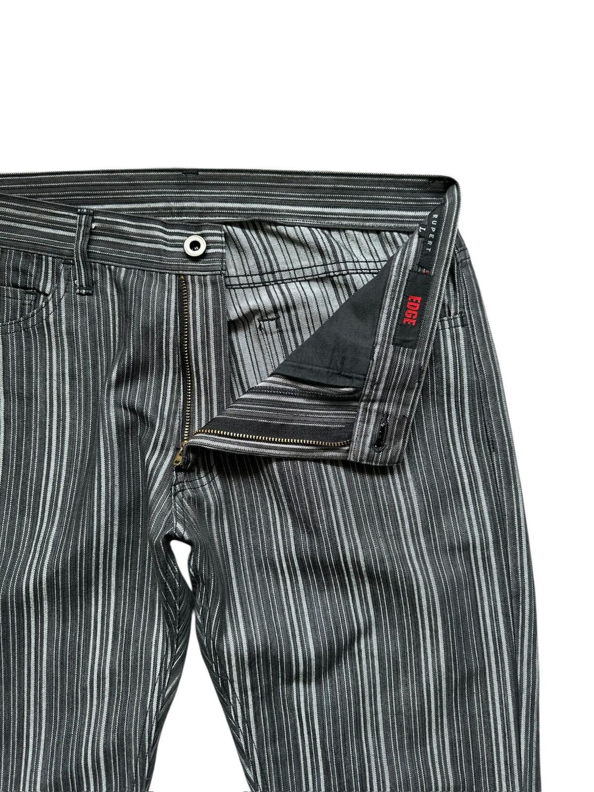 Share Spirit Homme 2000's Edge Rupert Wabash stripe denim flared jeans Size US 31 - 5 Thumbnail