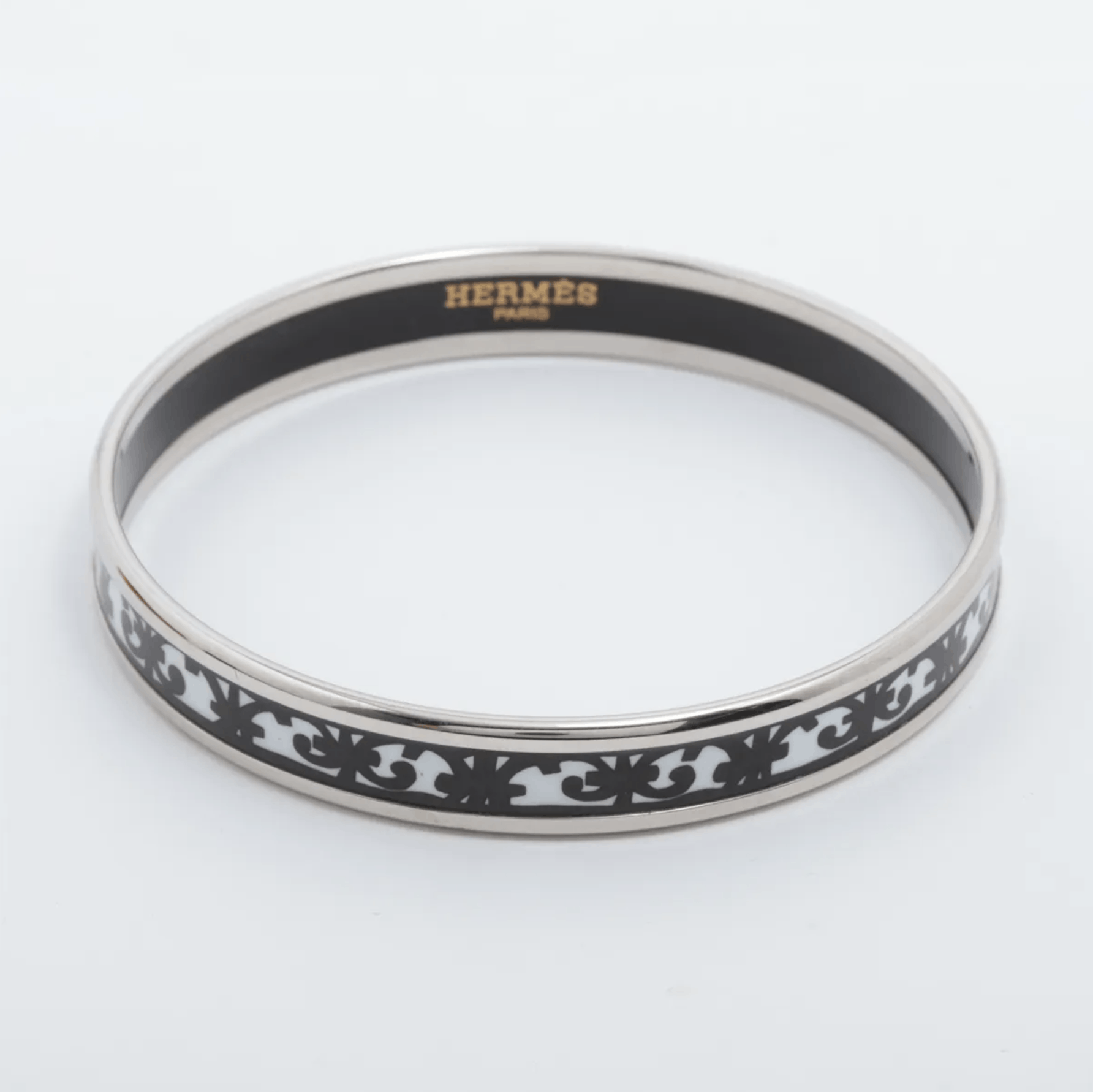 Hermes Hermes Black Balcons du Guadalquivir Bangle Size ONE SIZE - 3 Thumbnail