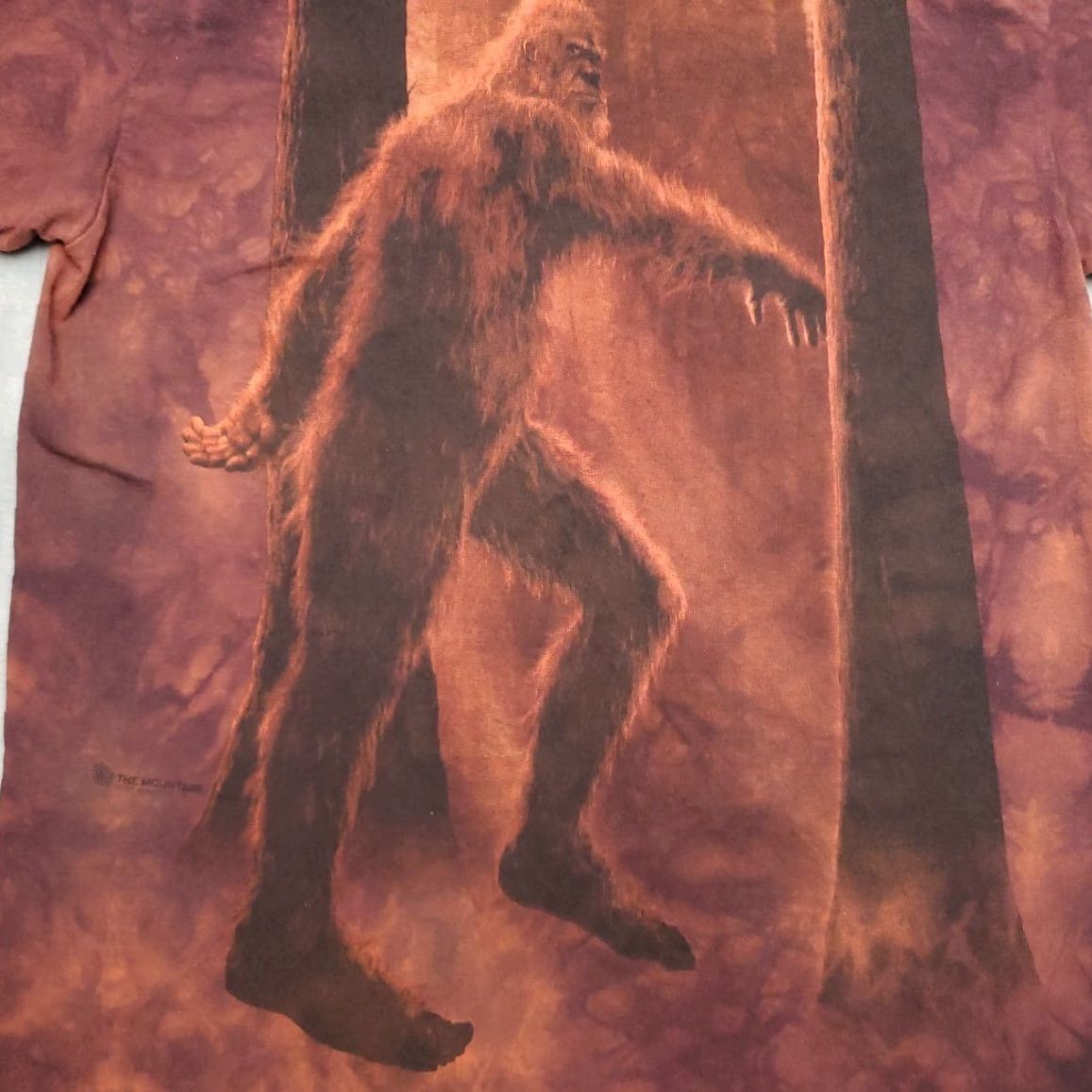 The Mountain The Mountain Shirt Mens M Red Tie Dye Bigfoot Sasquatch Yeti Nature Tee Size US M / EU 48-50 / 2 - 2 Thumbnail