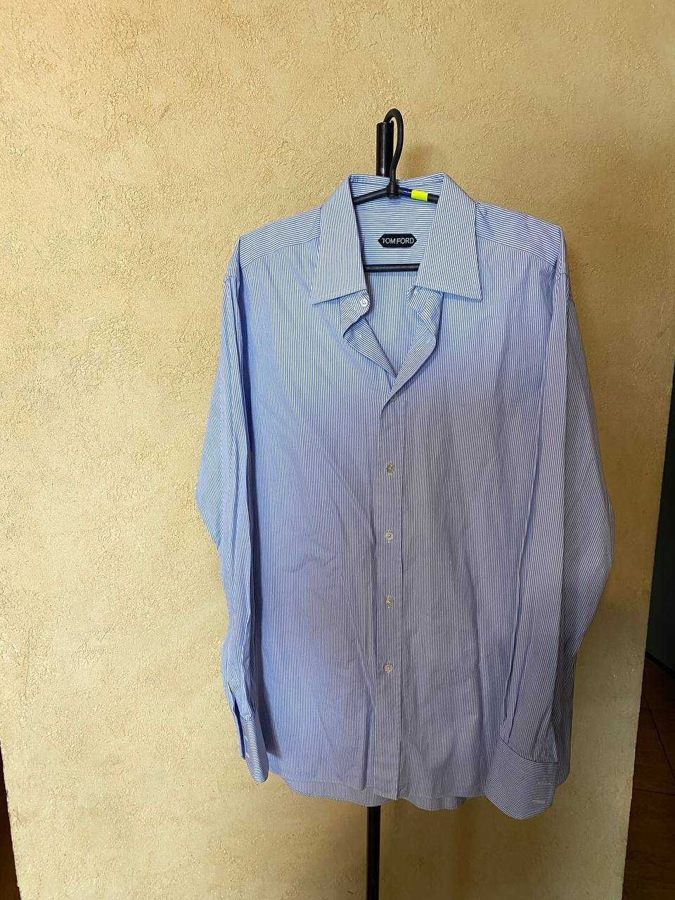 Tom Ford Tom Ford Blue Stripe Shirt 42/16 Size US M / EU 48-50 / 2 - 2 Thumbnail