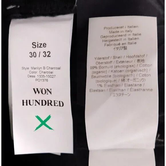 Won Hundred Won Hundred Marilyn B Jeans Size 30/32 US 8 Womens Gray $180 Size 30" / US 8 / IT 44 - 13 Thumbnail
