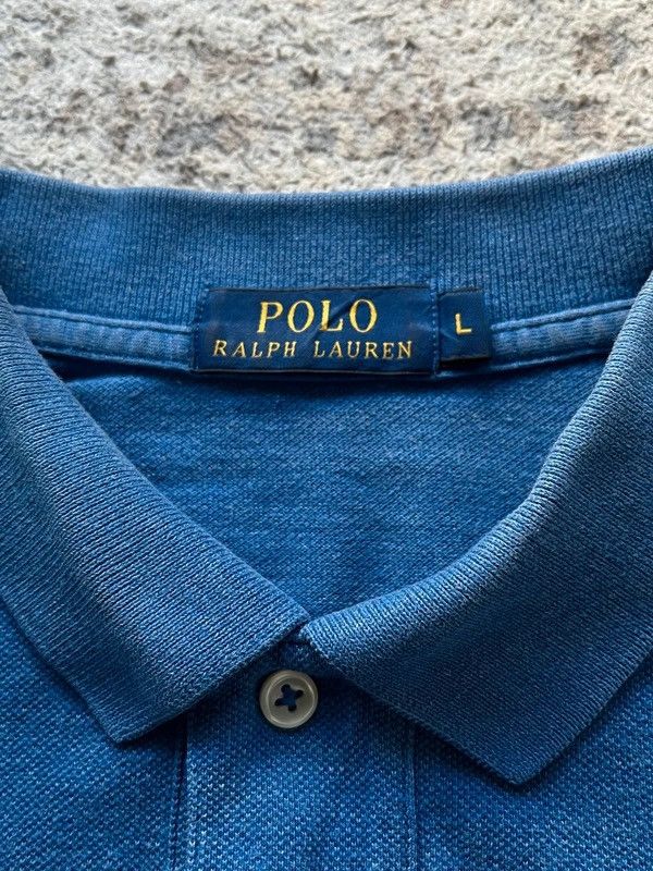 Polo Ralph Lauren Polo Ralph Lauren Sz L Polo Shirt Blue Small Pony Size US L / EU 52-54 / 3 - 6 Thumbnail