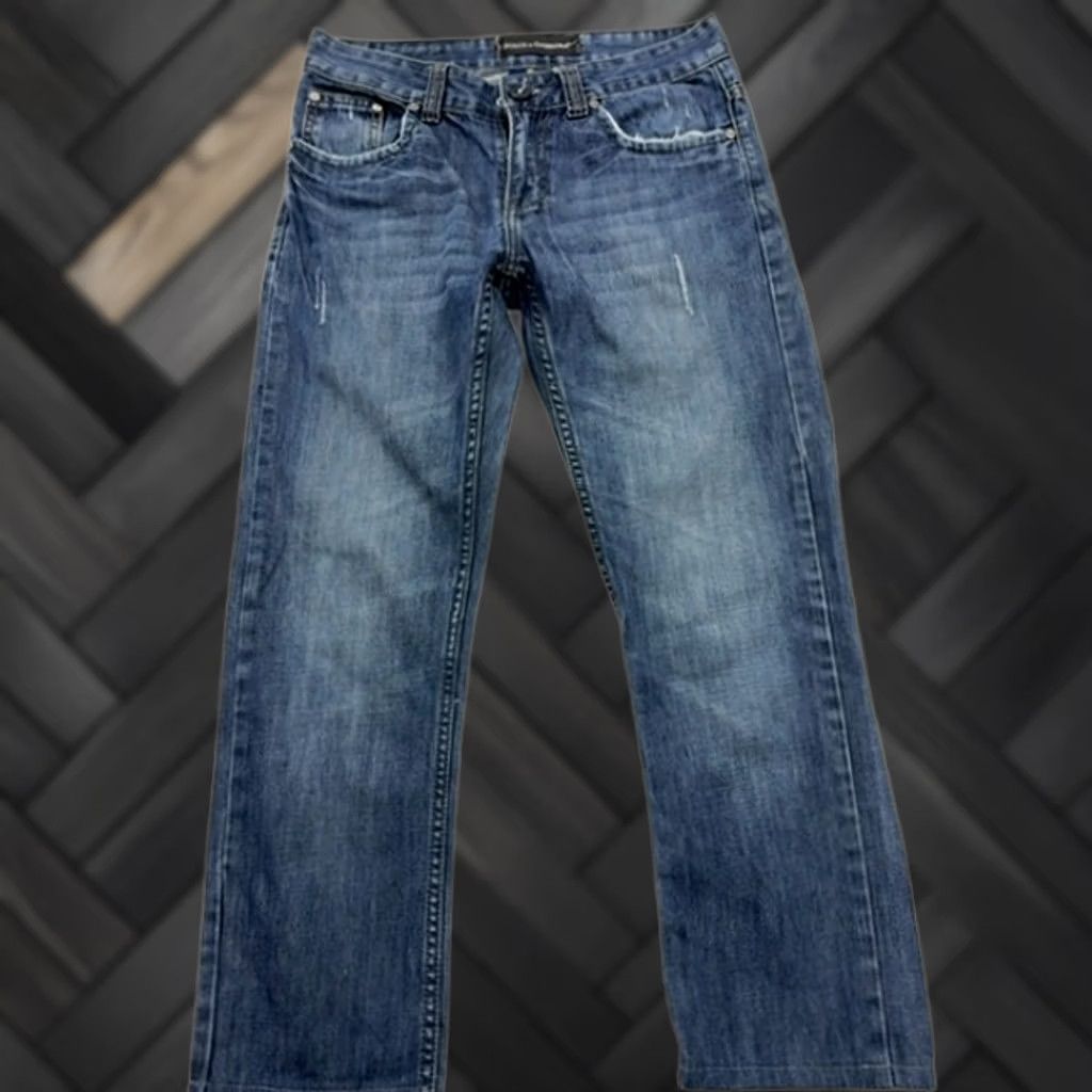 Dolce & Gabbana VINTAGE Dolce & Gabbana Men Blue Straight-Leg Jeans Size 29 Dark Wash Size US 29 - 1 Thumbnail